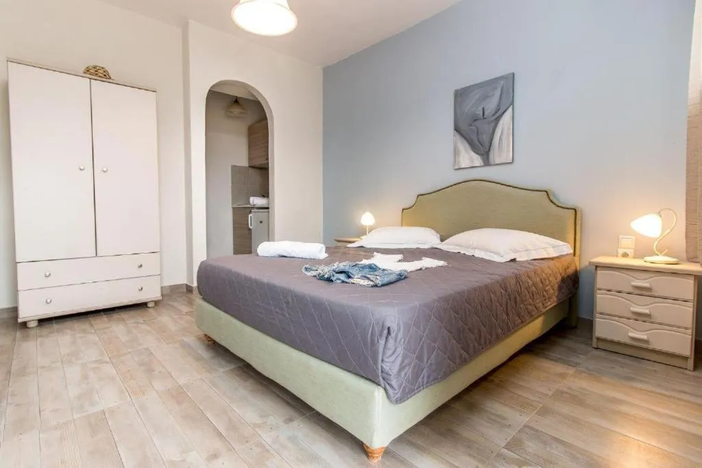 Bed in Almiriki Naxos Beachside Living