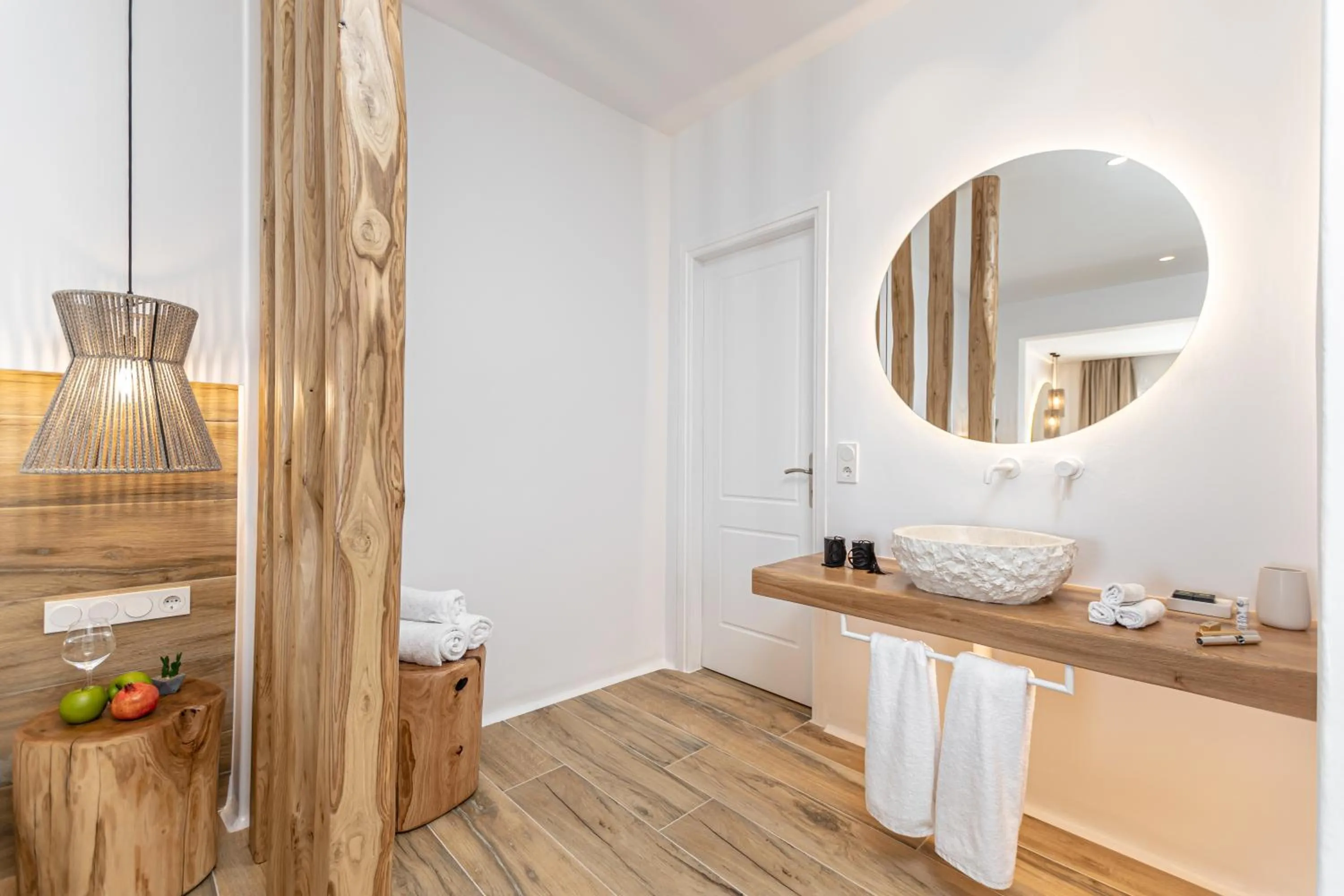 Shower in Almiriki Naxos Beachside Living