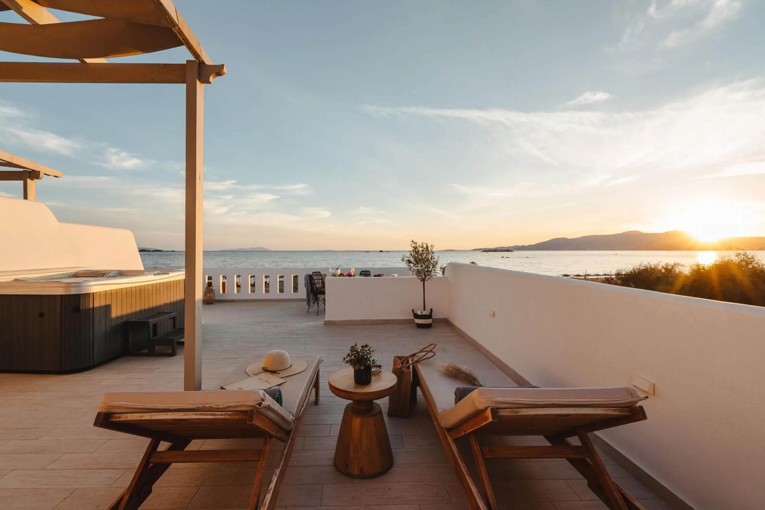 Patio in Almiriki Naxos Beachside Living