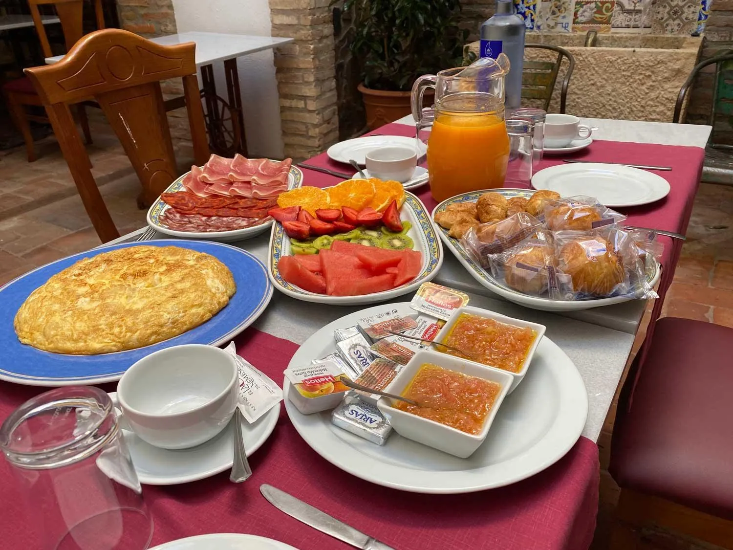 Breakfast in Hotel Rural El Lagar de Nemesio