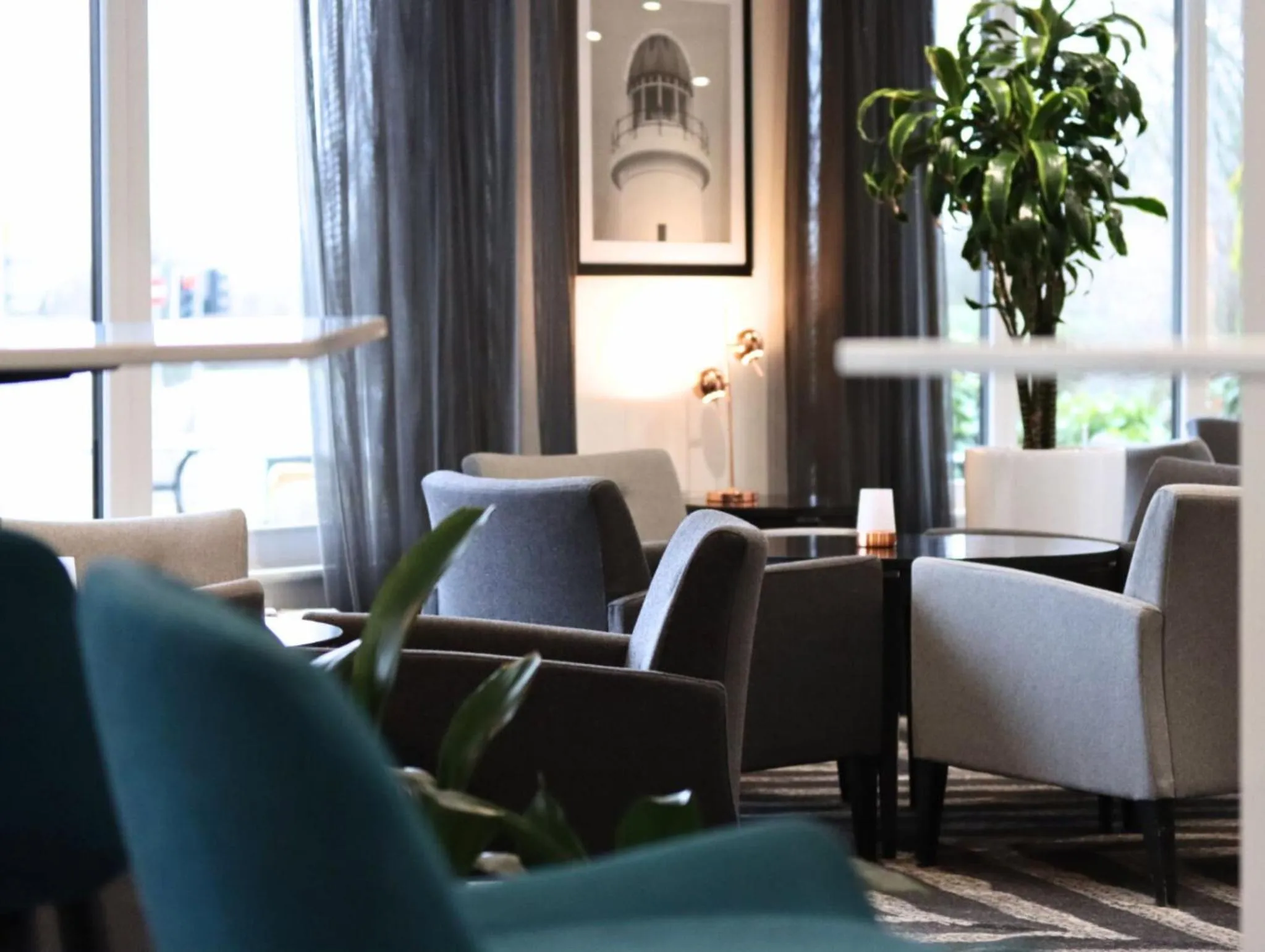 Seating area in Garner Hotel Preston Samlesbury by IHG