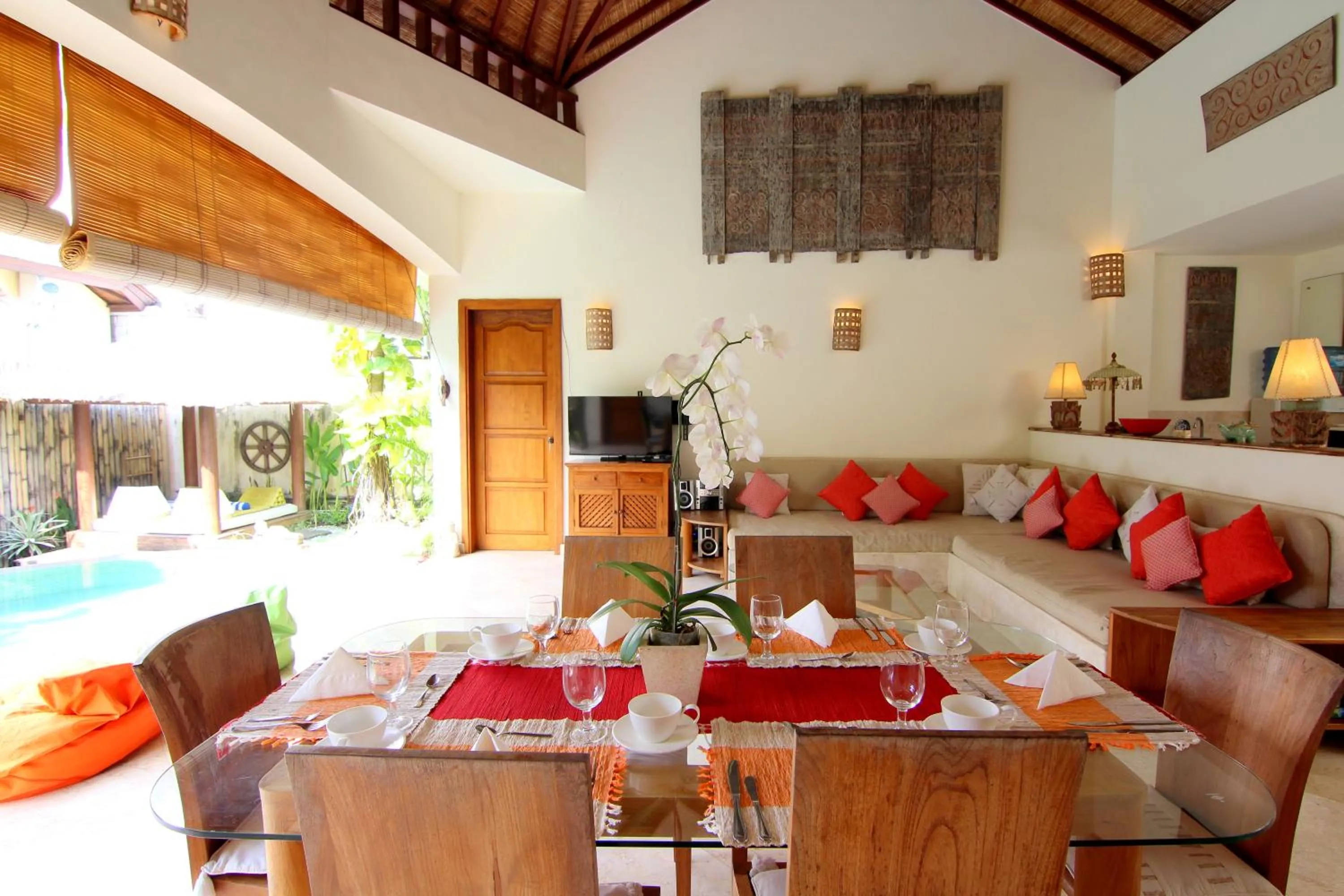 Seating area in Mayana Villas