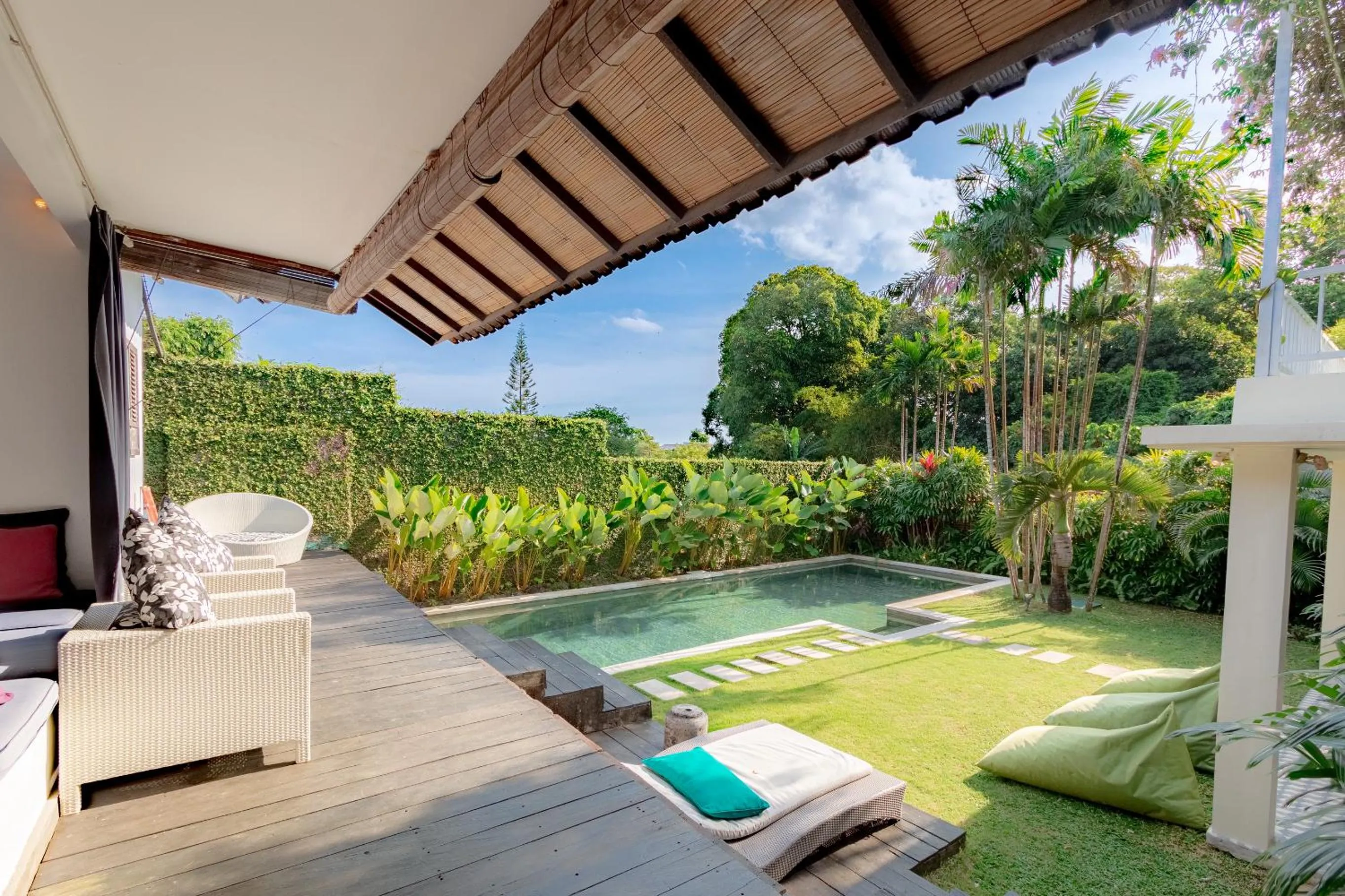 Balcony/Terrace in Villa Bumi - Playful & Quirky 3BR Villa Near Seminyak, a Unique Getaway
