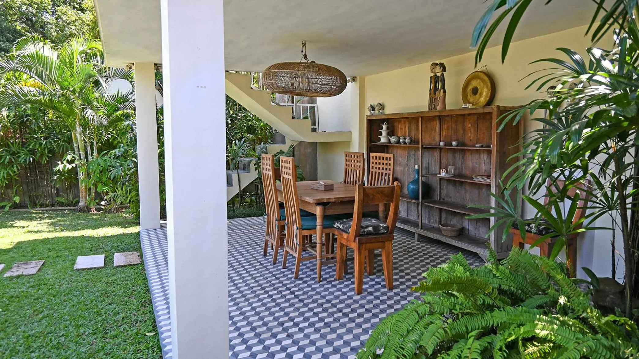 Dining area in Villa Bumi - Playful & Quirky 3BR Villa Near Seminyak, a Unique Getaway