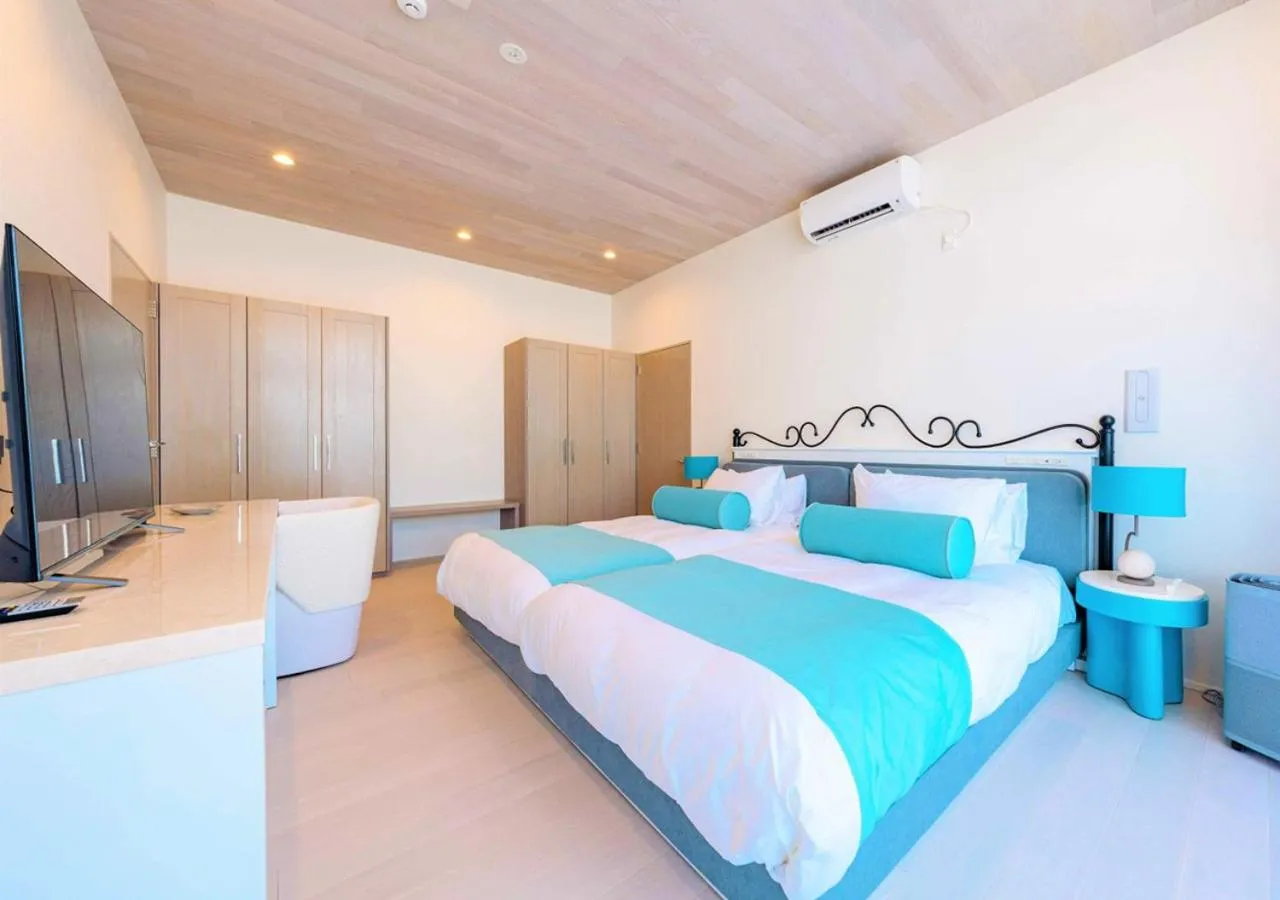 Bed in Blue Ocean Hotel&Resort MIYAKOJIMA
