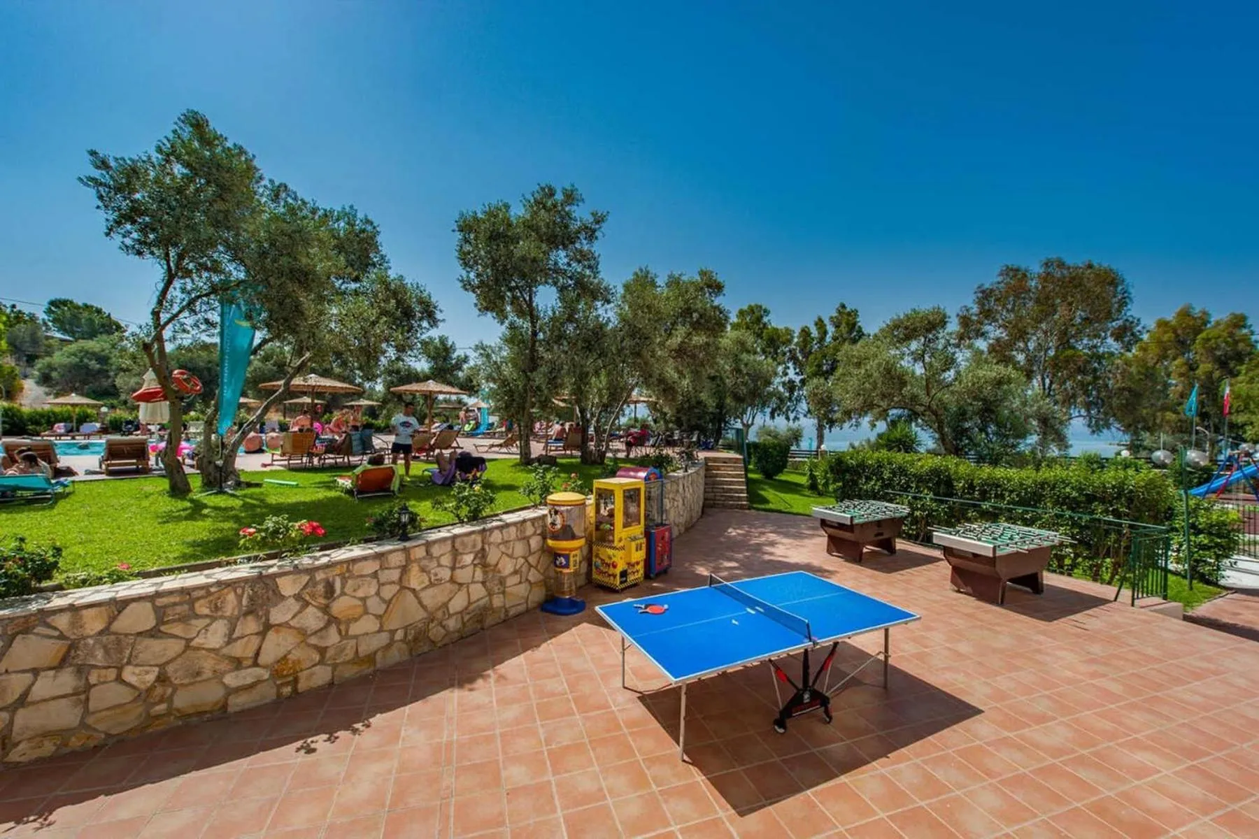 Patio in Evia Riviera Resort