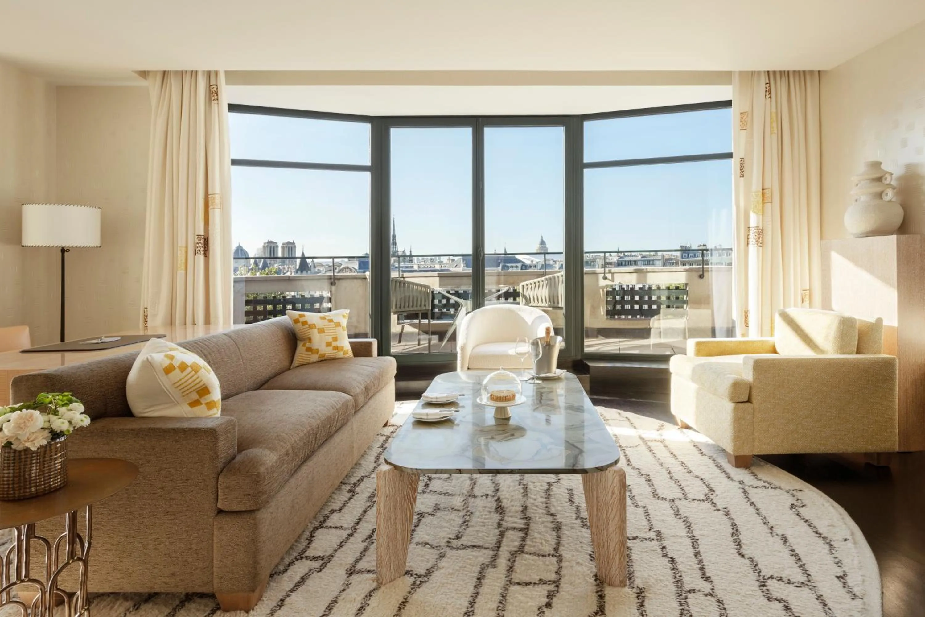 Living room in Cheval Blanc Paris & Dior Spa Cheval Blanc Paris