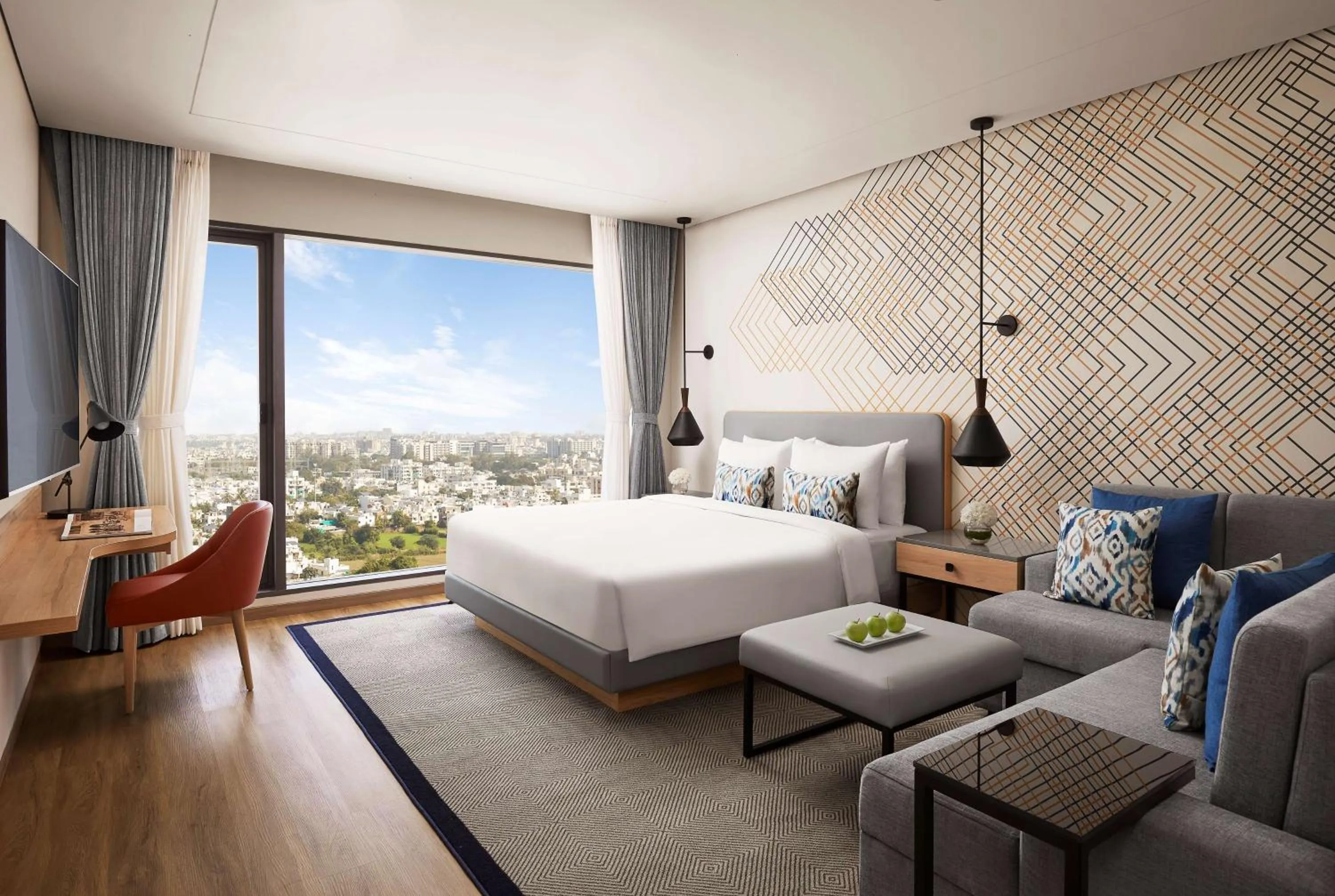 View (from property/room), Bed in Hyatt Place Vadodara