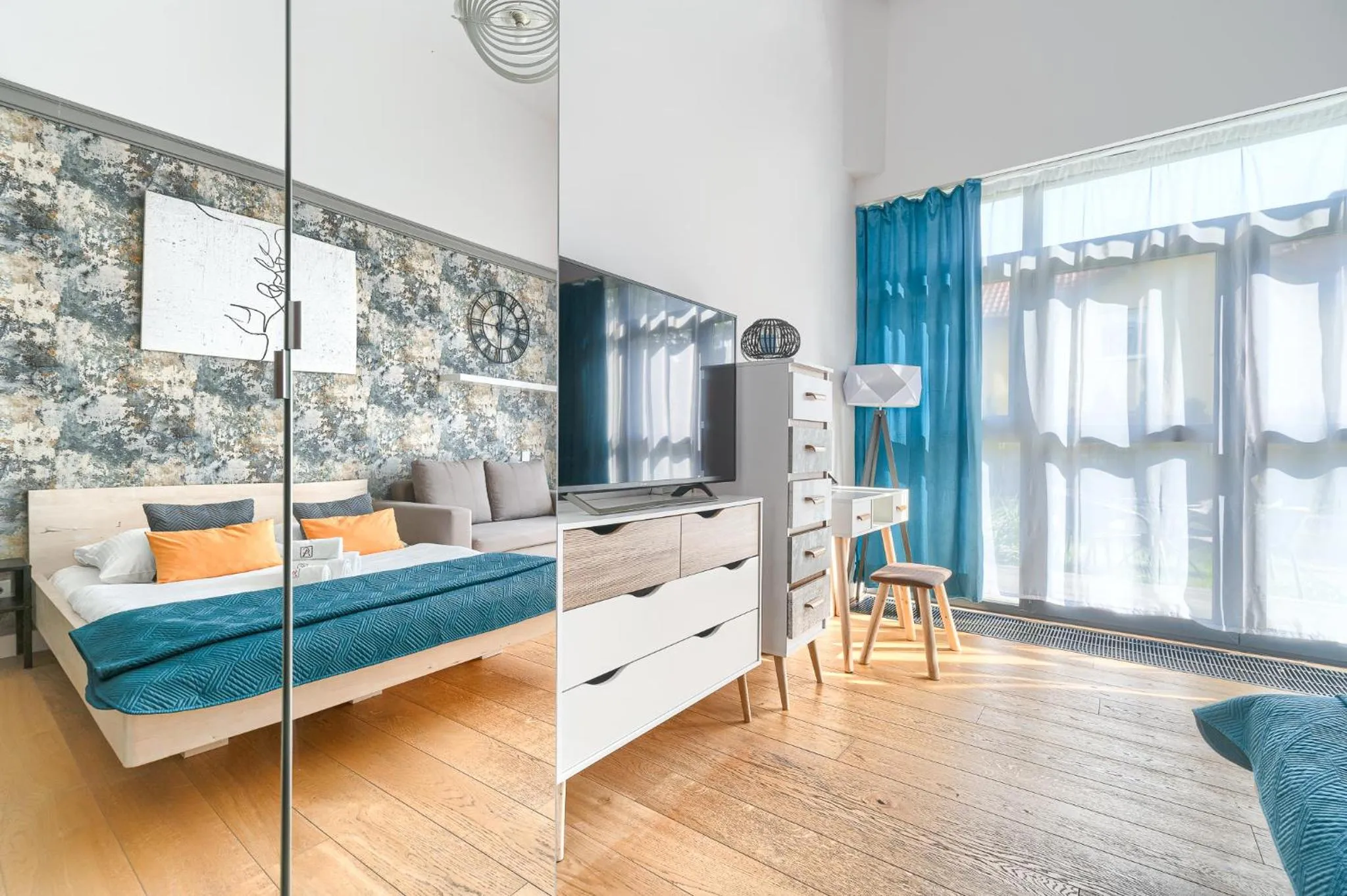 Communal lounge/ TV room, Bed in Dune Resort Mielno - A