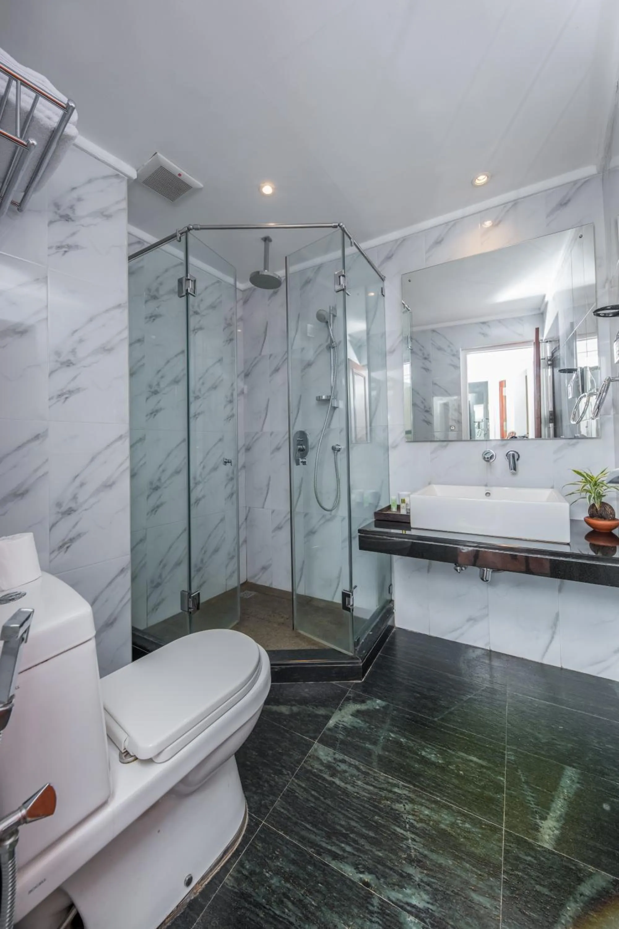 Shower in Earl's Regent Hotel