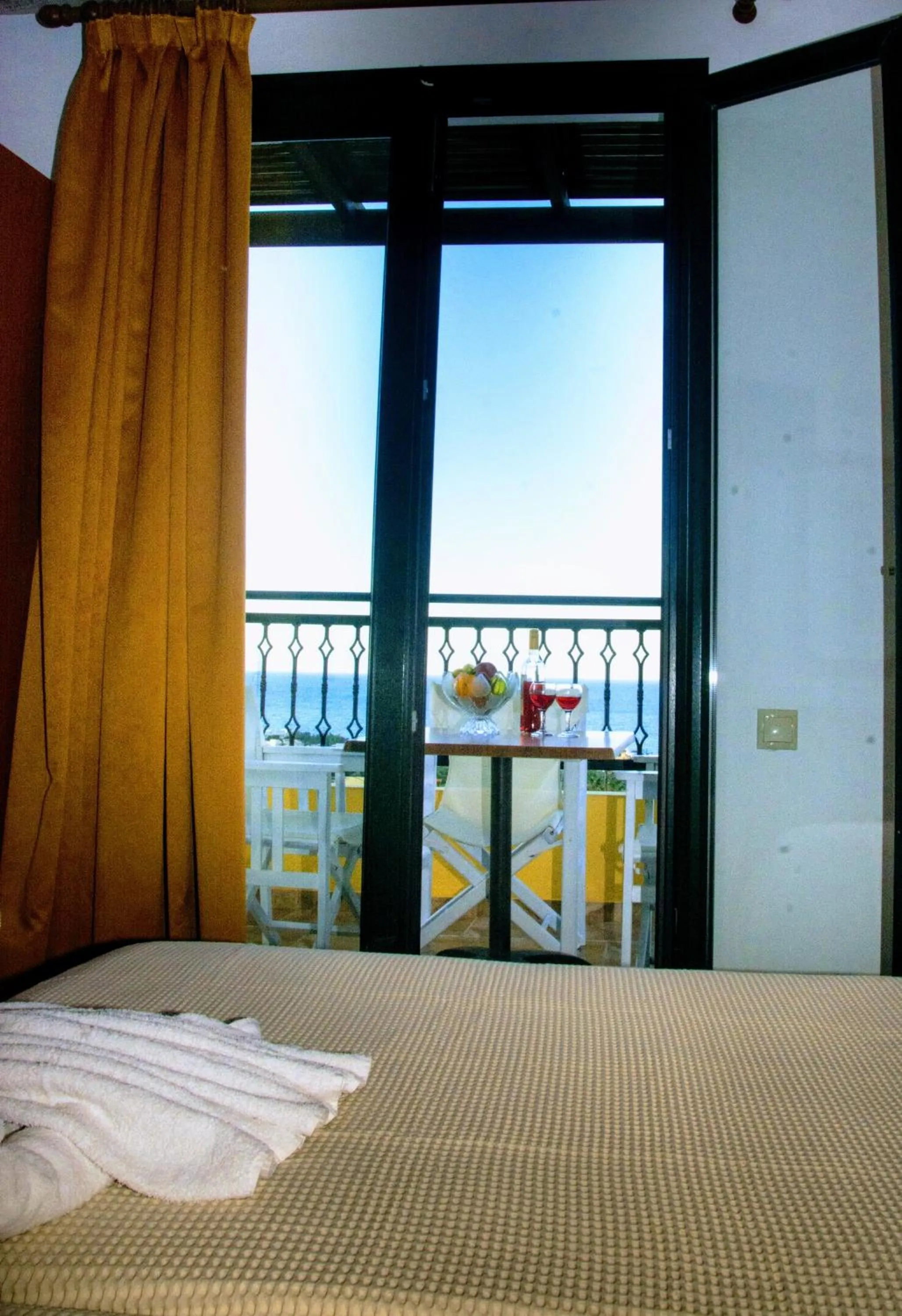 Balcony/Terrace, Bed in Ippoliti Village