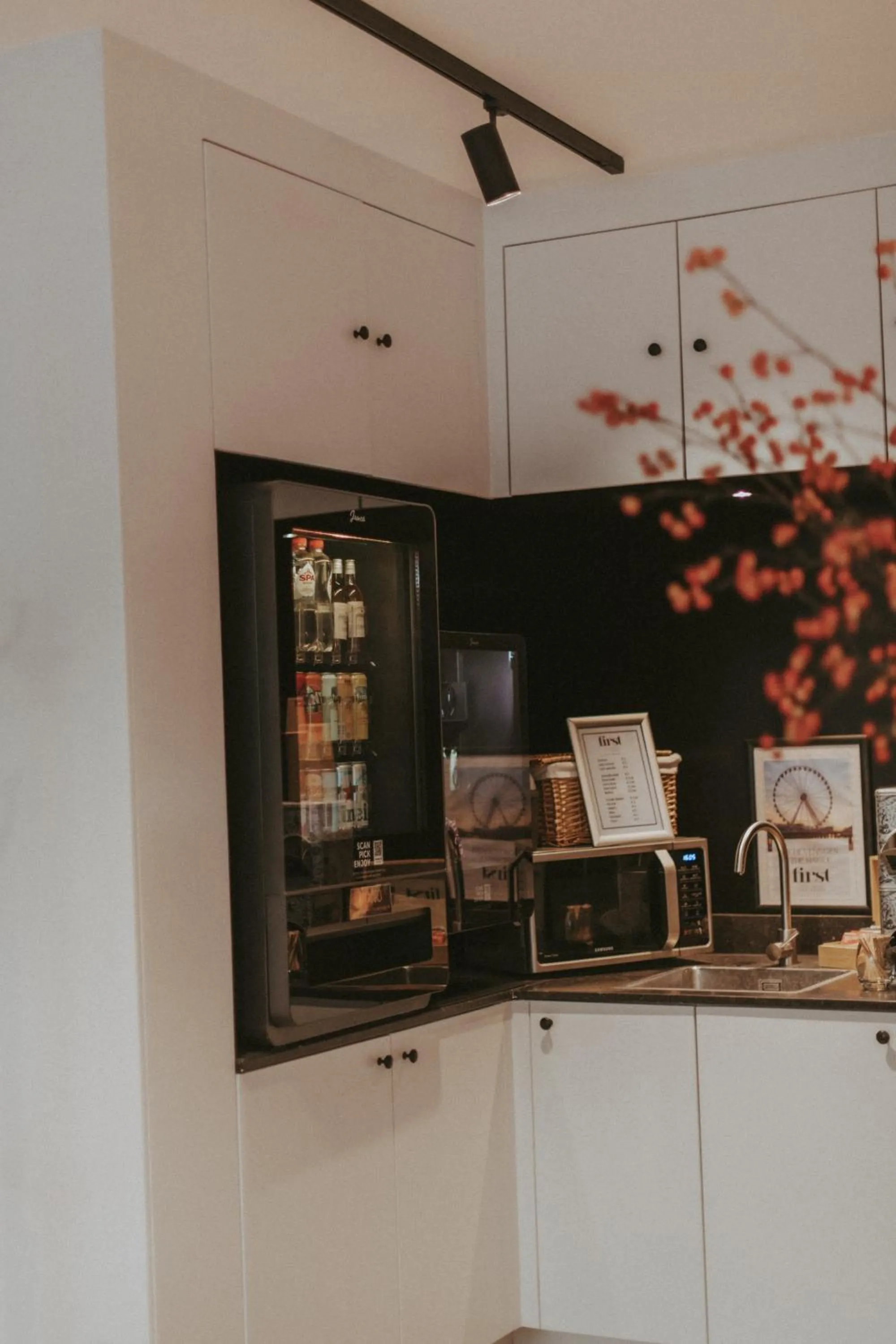 Kitchen or kitchenette in Boutique Hotel First City