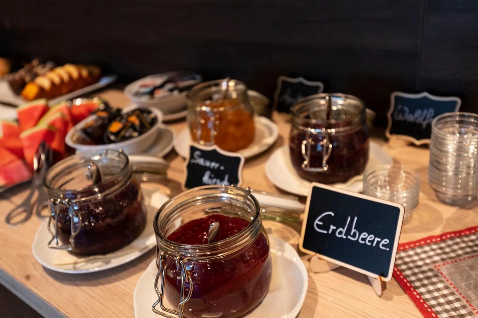 Buffet breakfast in Hotel Bergidyll