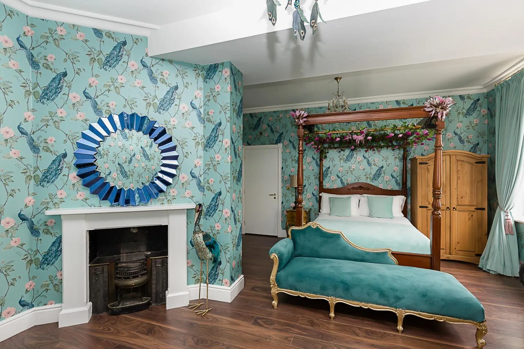 Bedroom, Bed in RainHill Hall Hotel