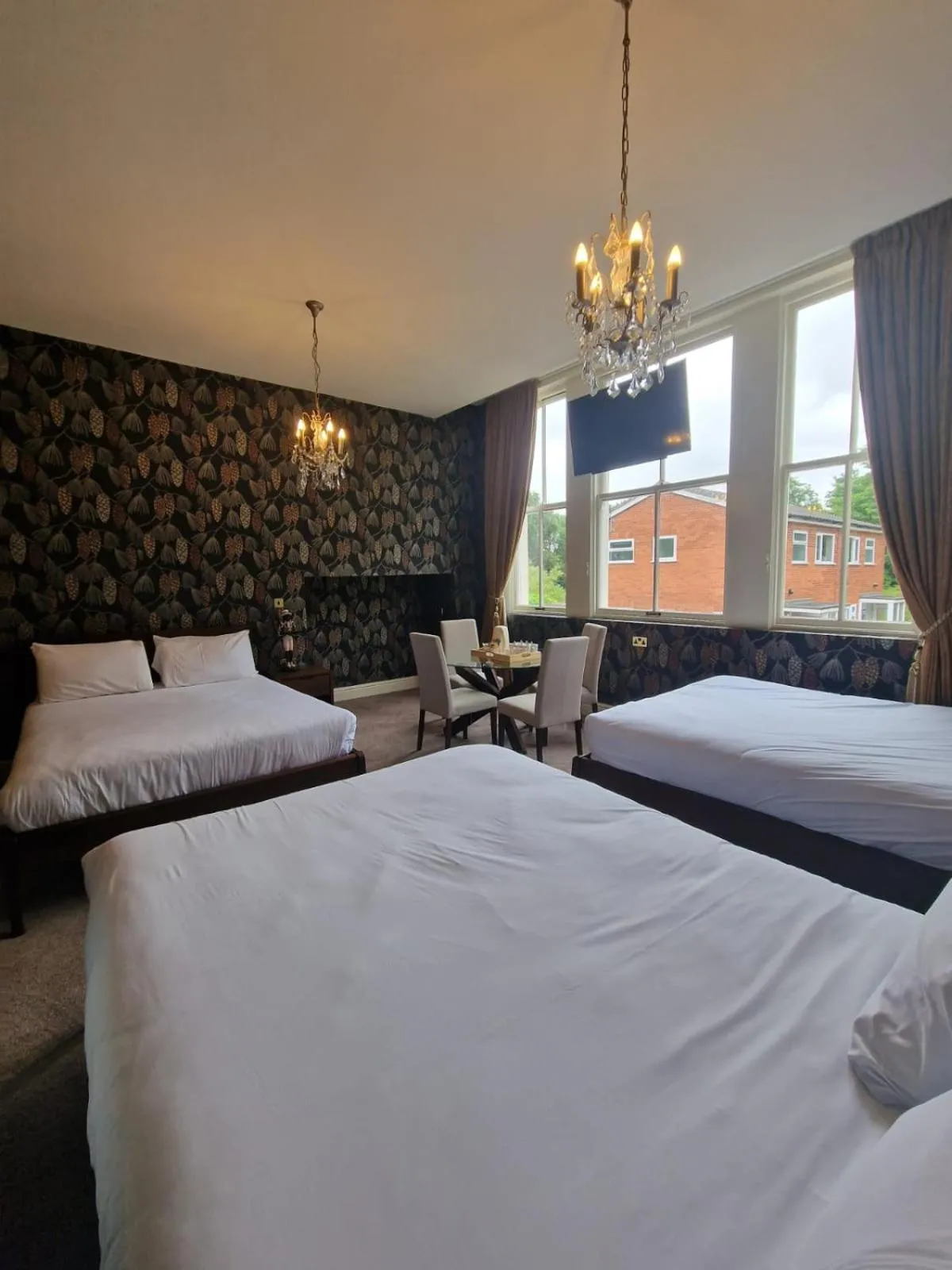 Bedroom, Bed in RainHill Hall Hotel