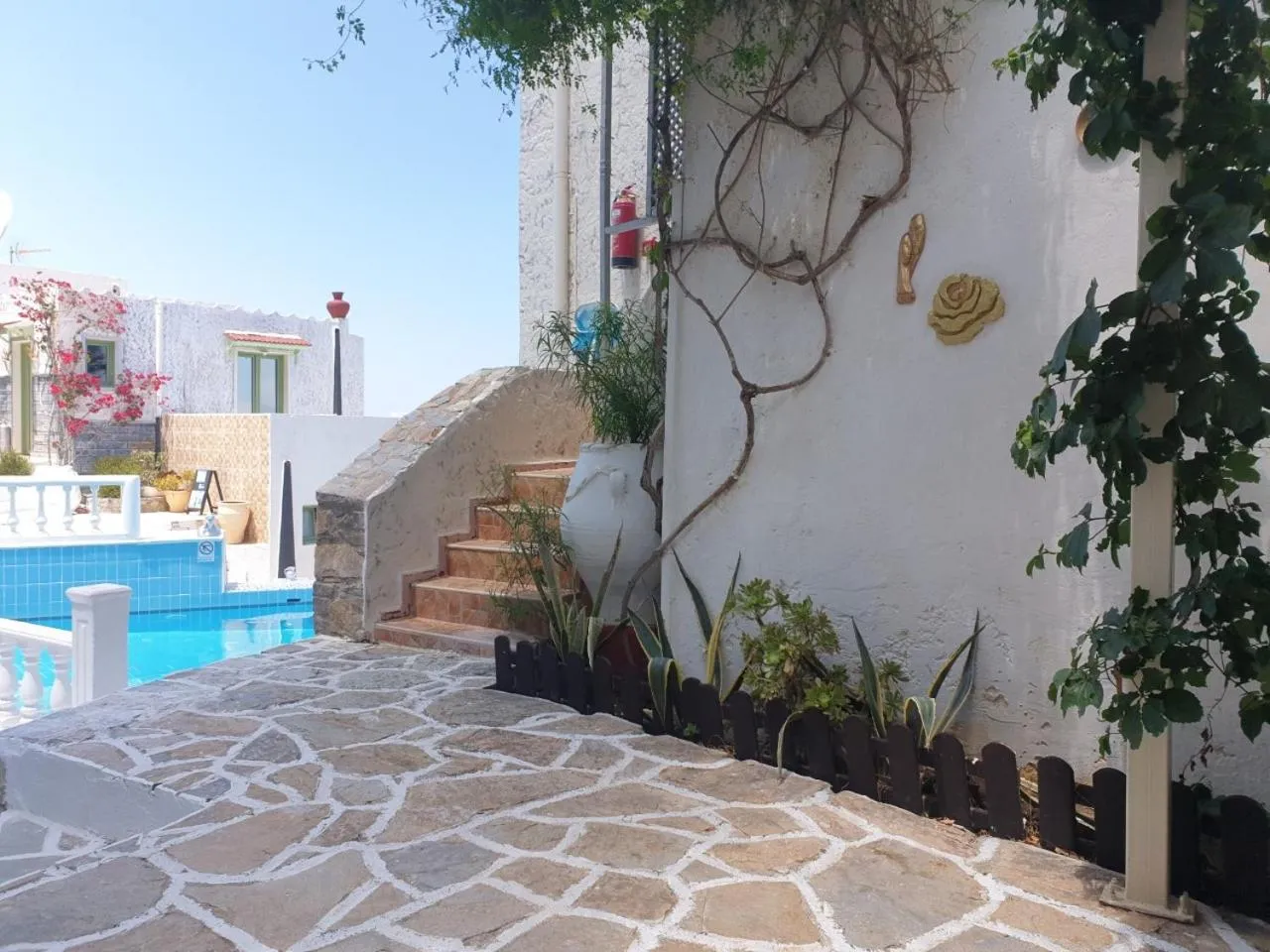 Property building in Private Studio Korifi sea view