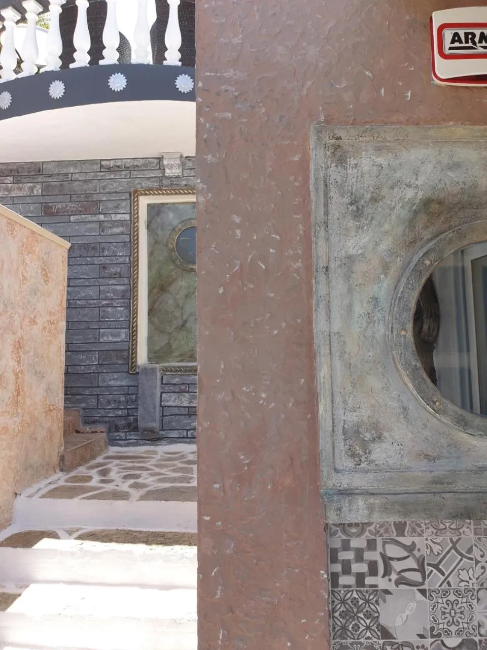 Property building in Private Studio Korifi sea view