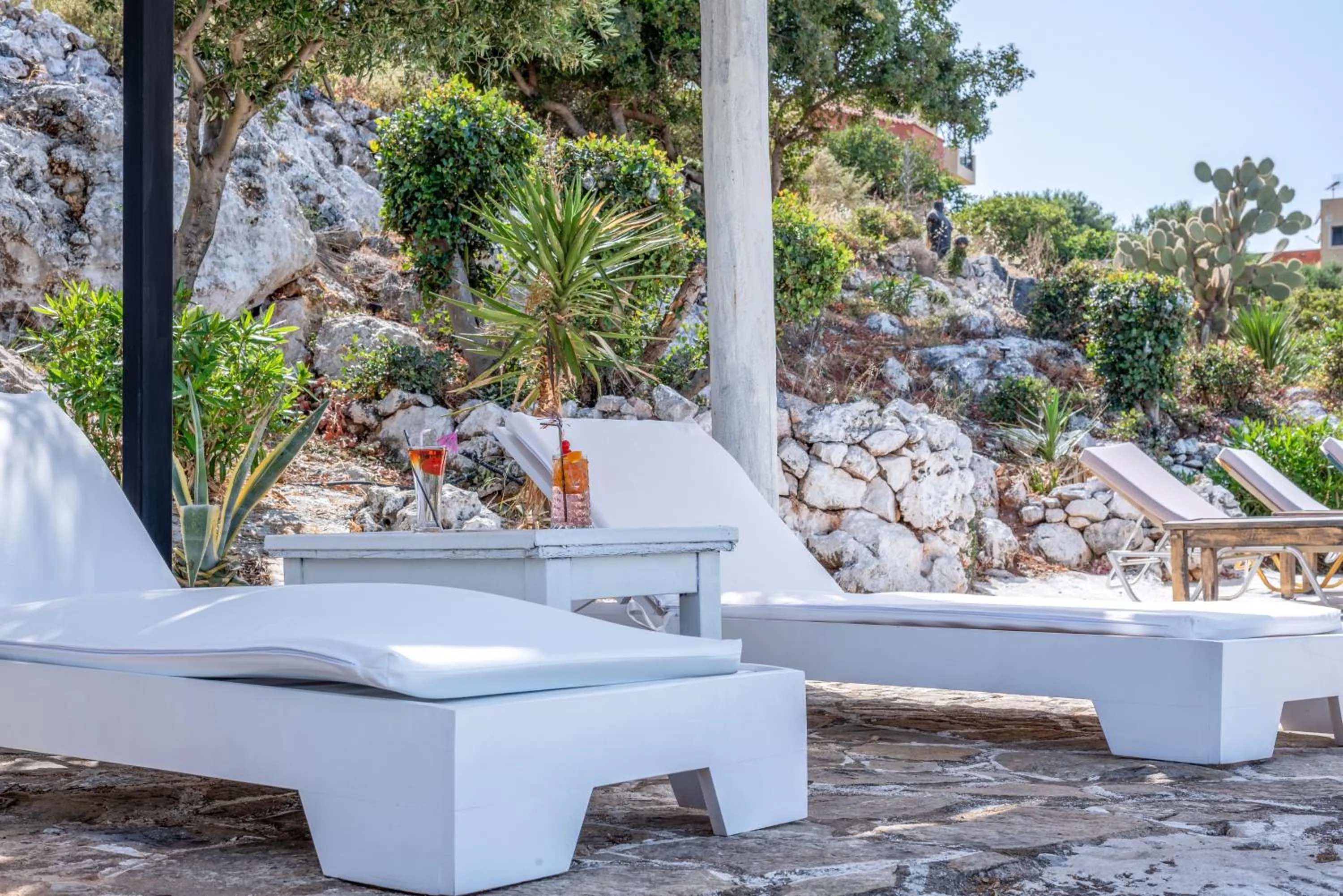 Property building in Private Studio Korifi sea view