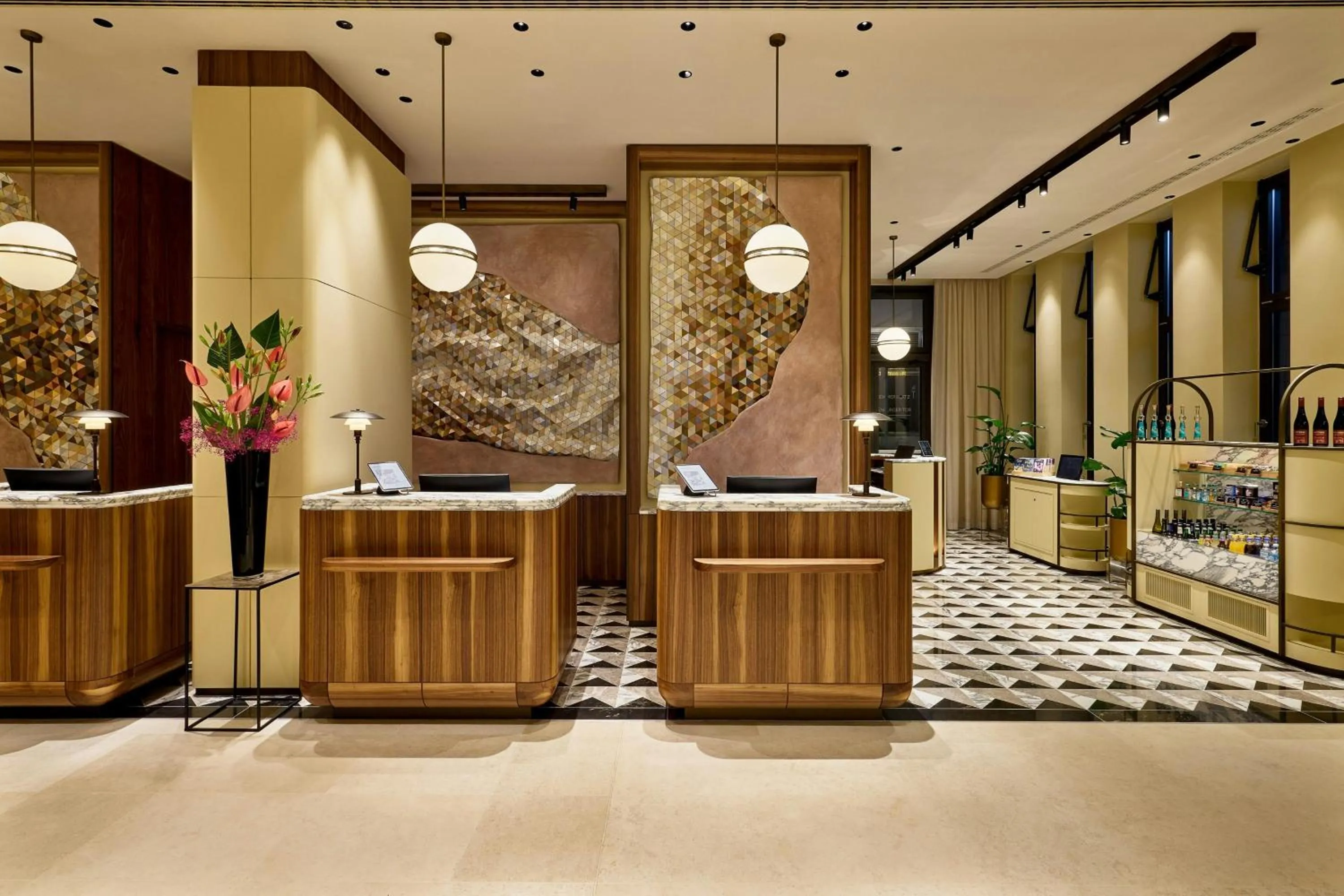 Lobby or reception in Berlin Marriott Hotel