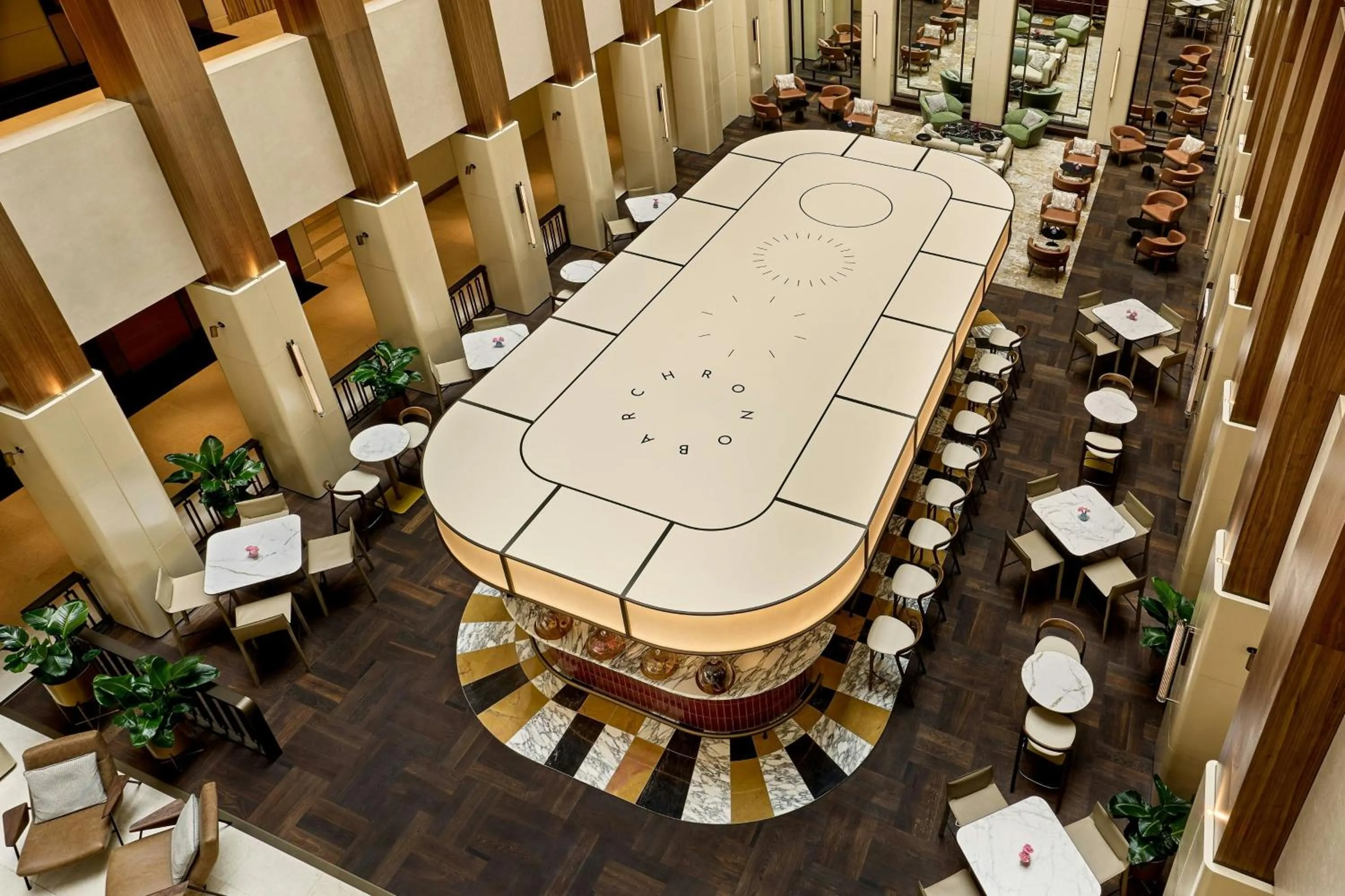 Lounge or bar in Berlin Marriott Hotel