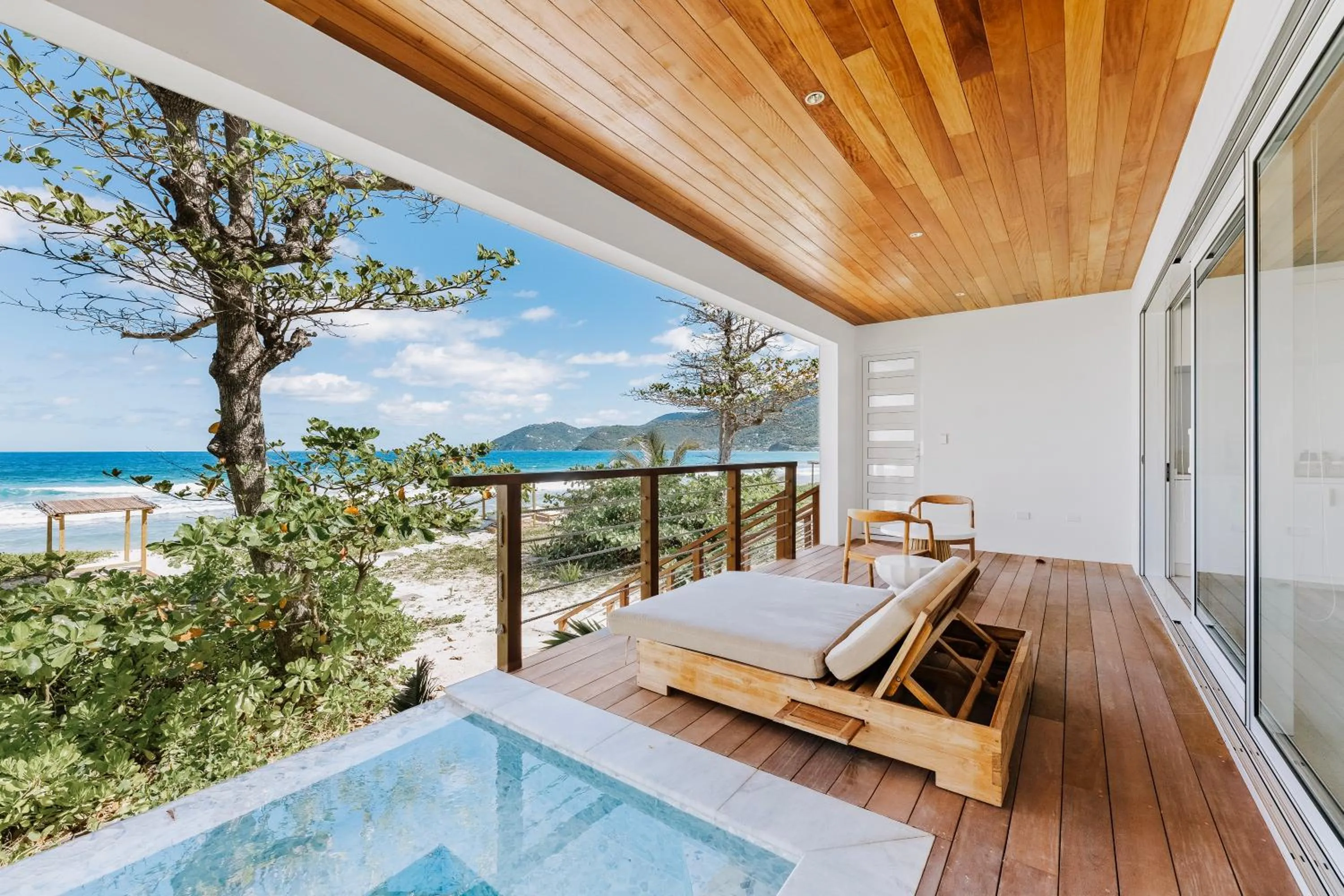 Patio in Long Bay Beach Resort