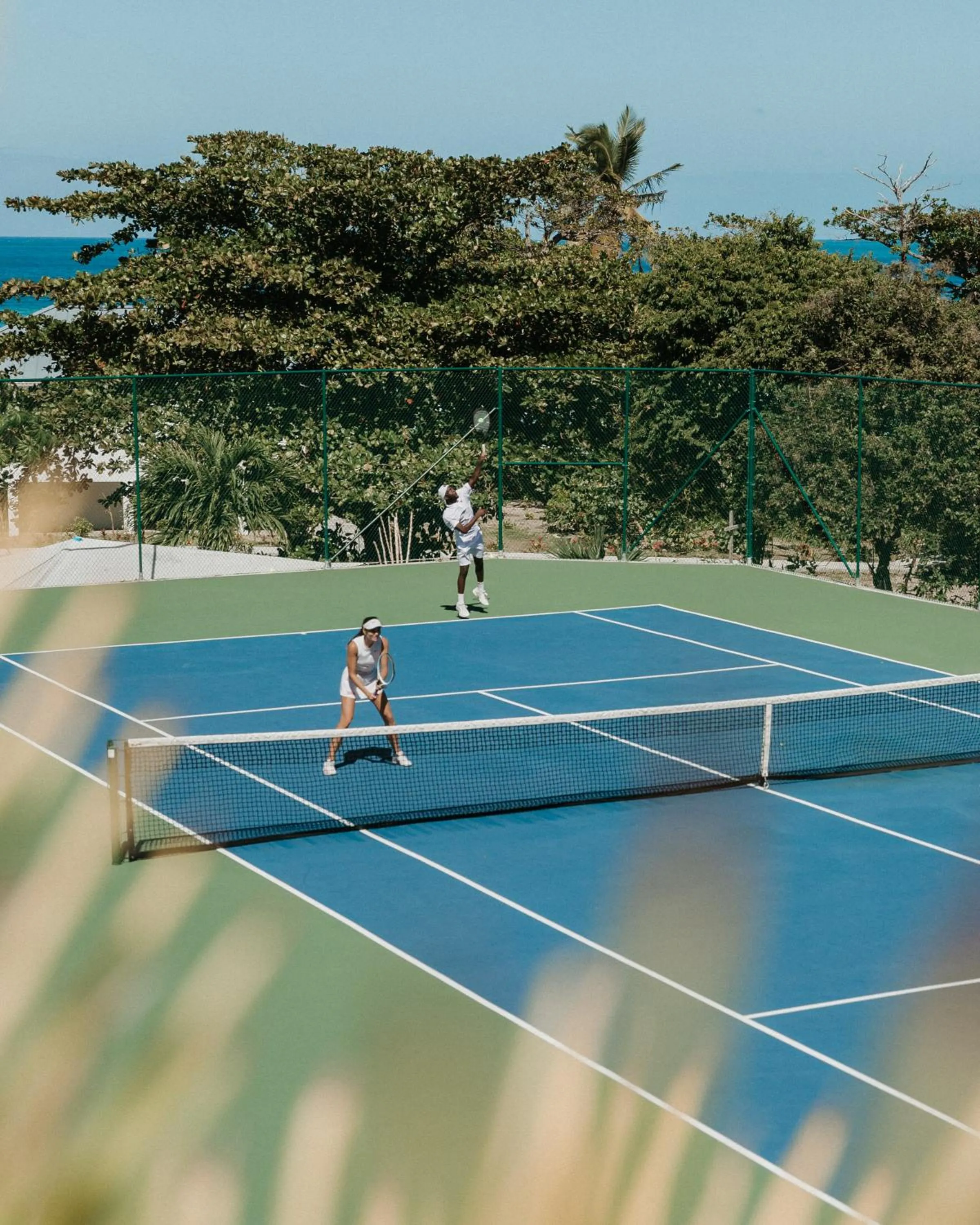 Tennis court in Long Bay Beach Resort