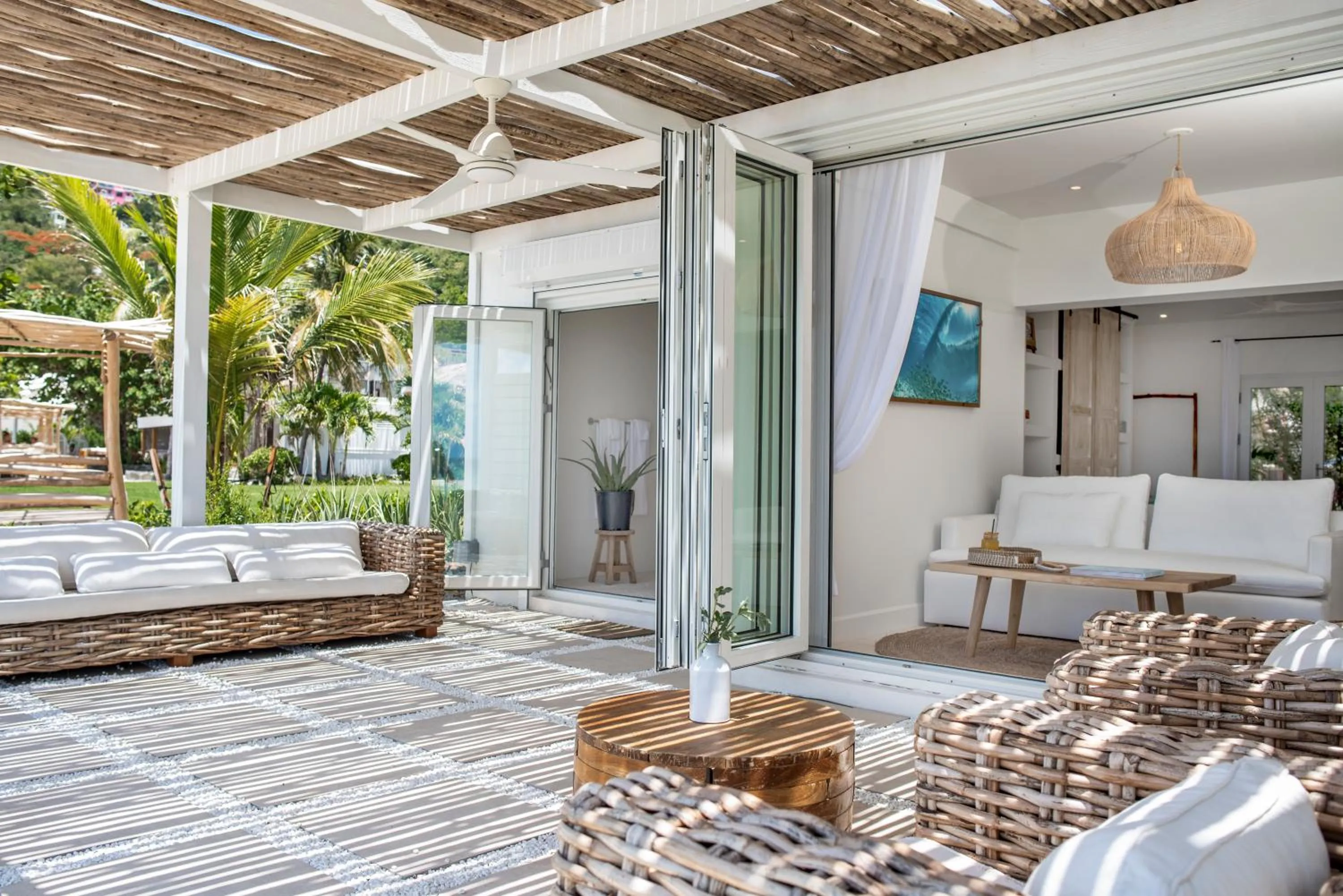 Patio in Long Bay Beach Resort