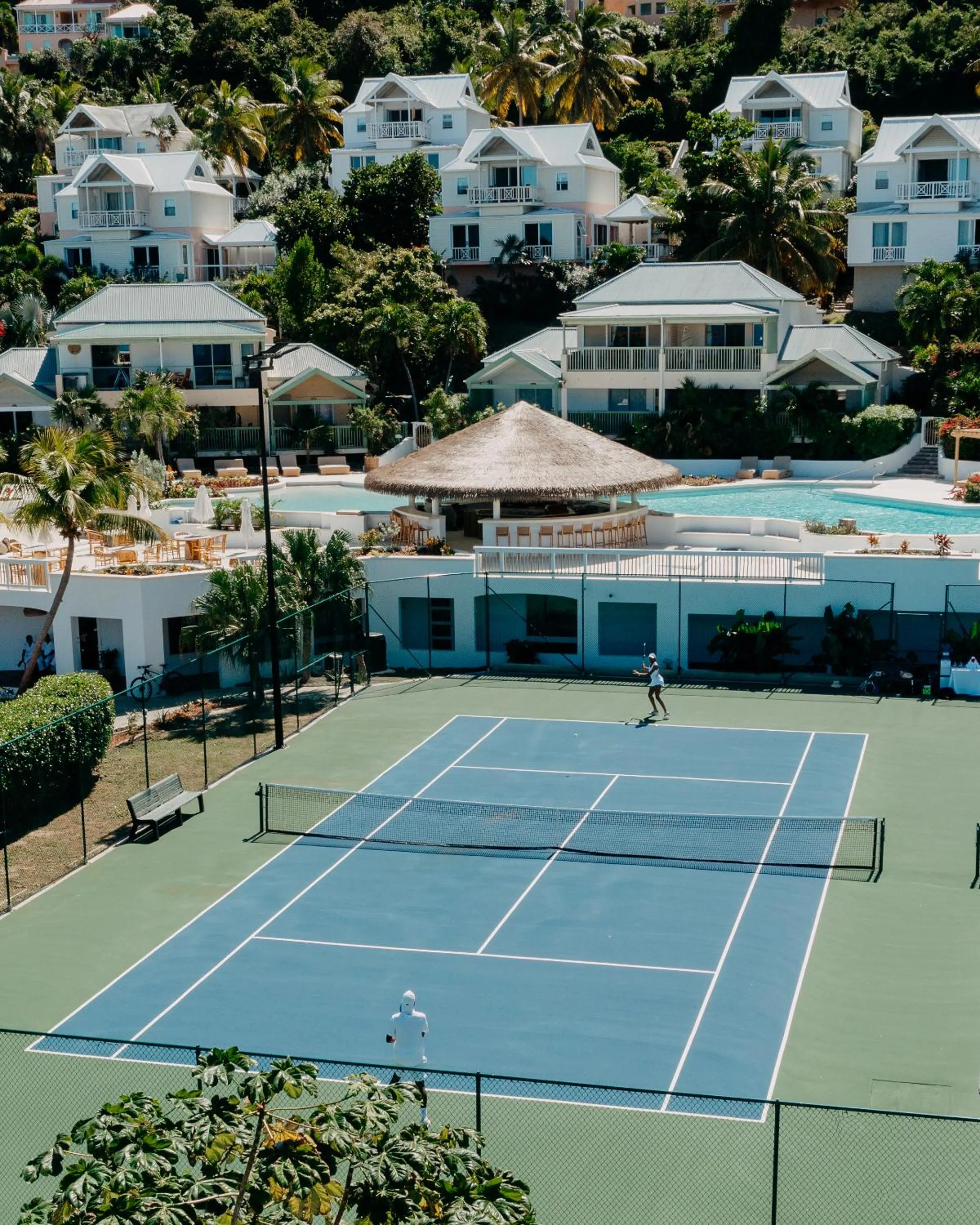 Tennis court in Long Bay Beach Resort
