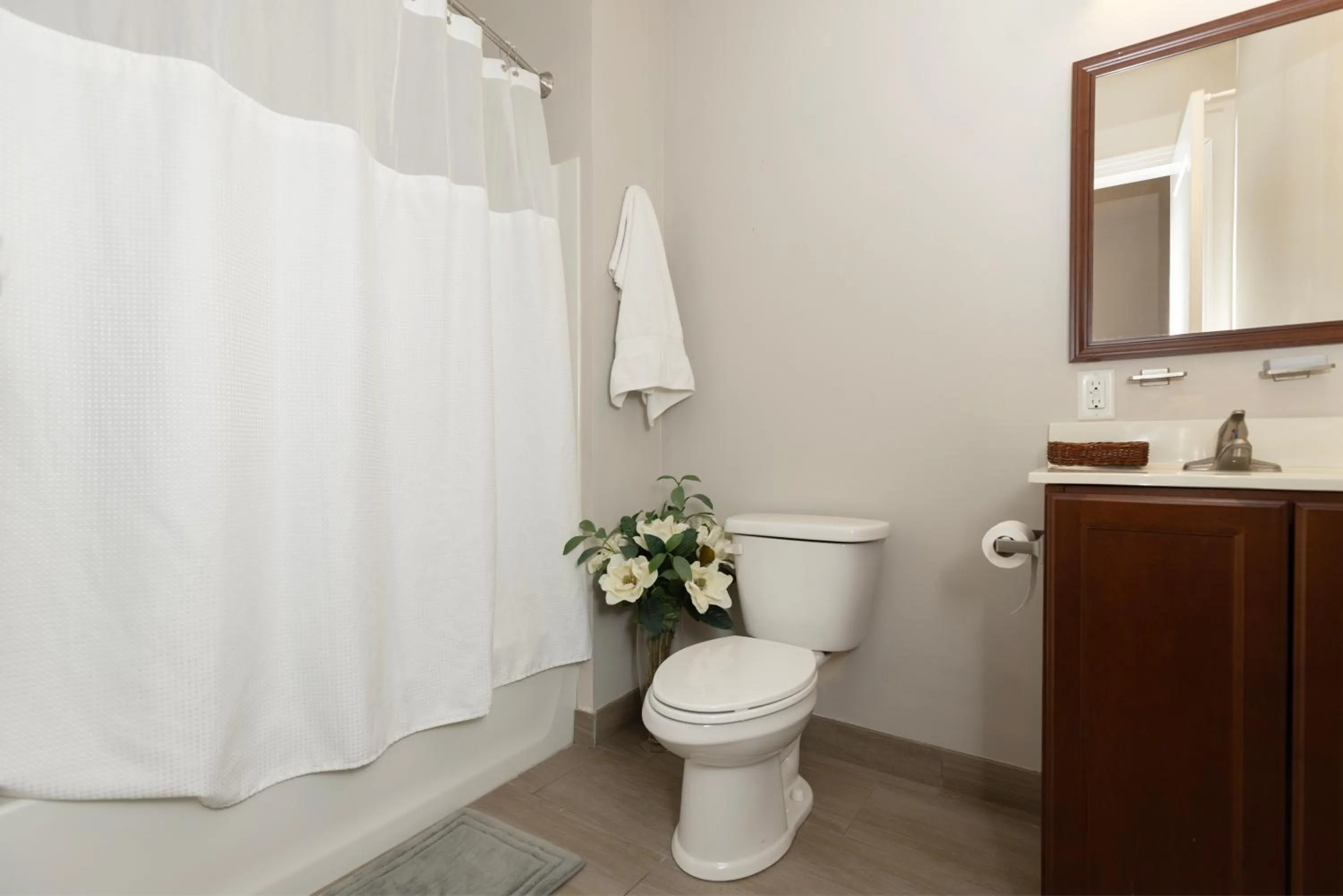 Shower in Brinton Suites