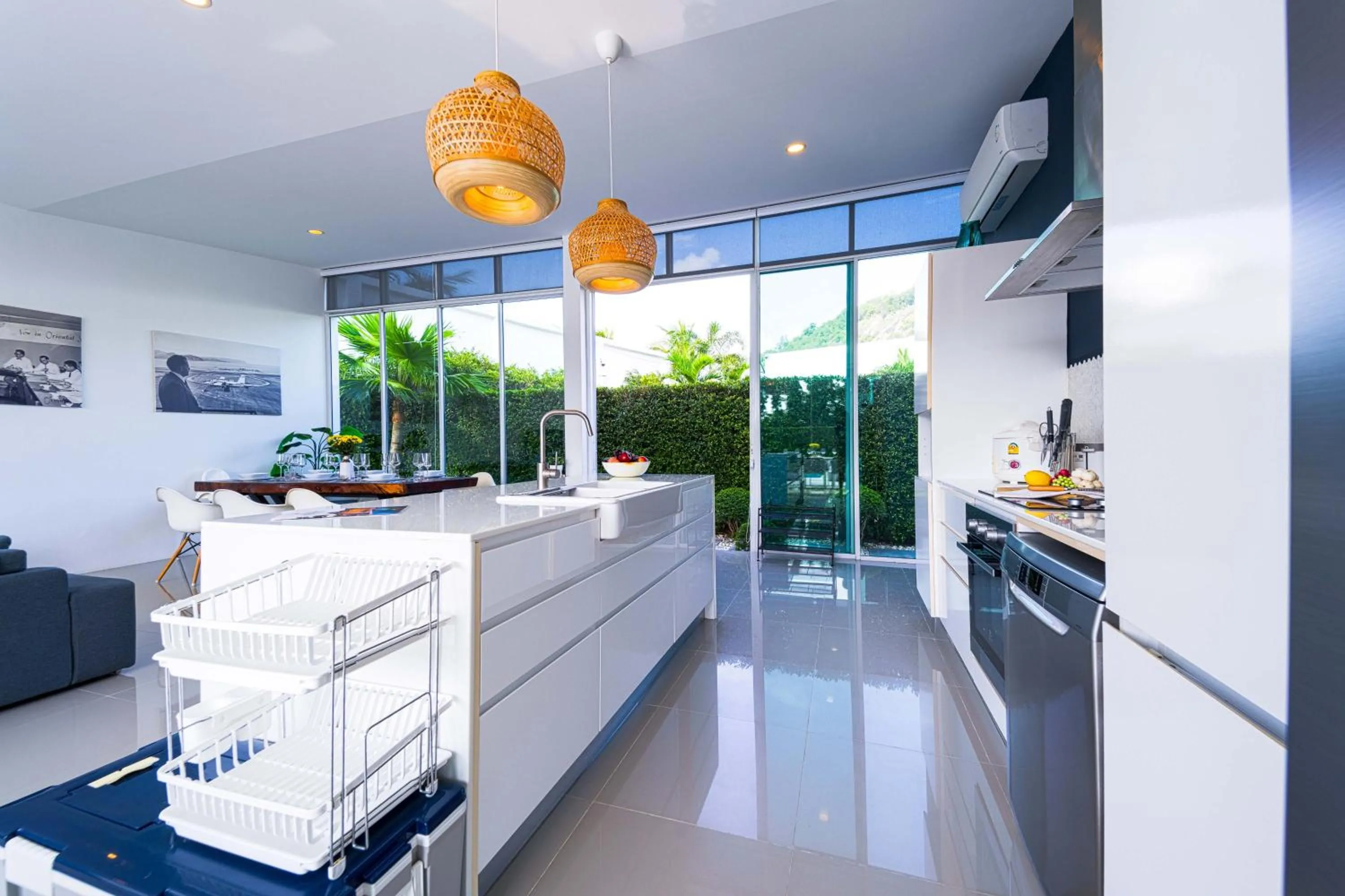 Kitchen or kitchenette in Harmony Villa 5 Bedroom Modern Pool Villa - KH-A7