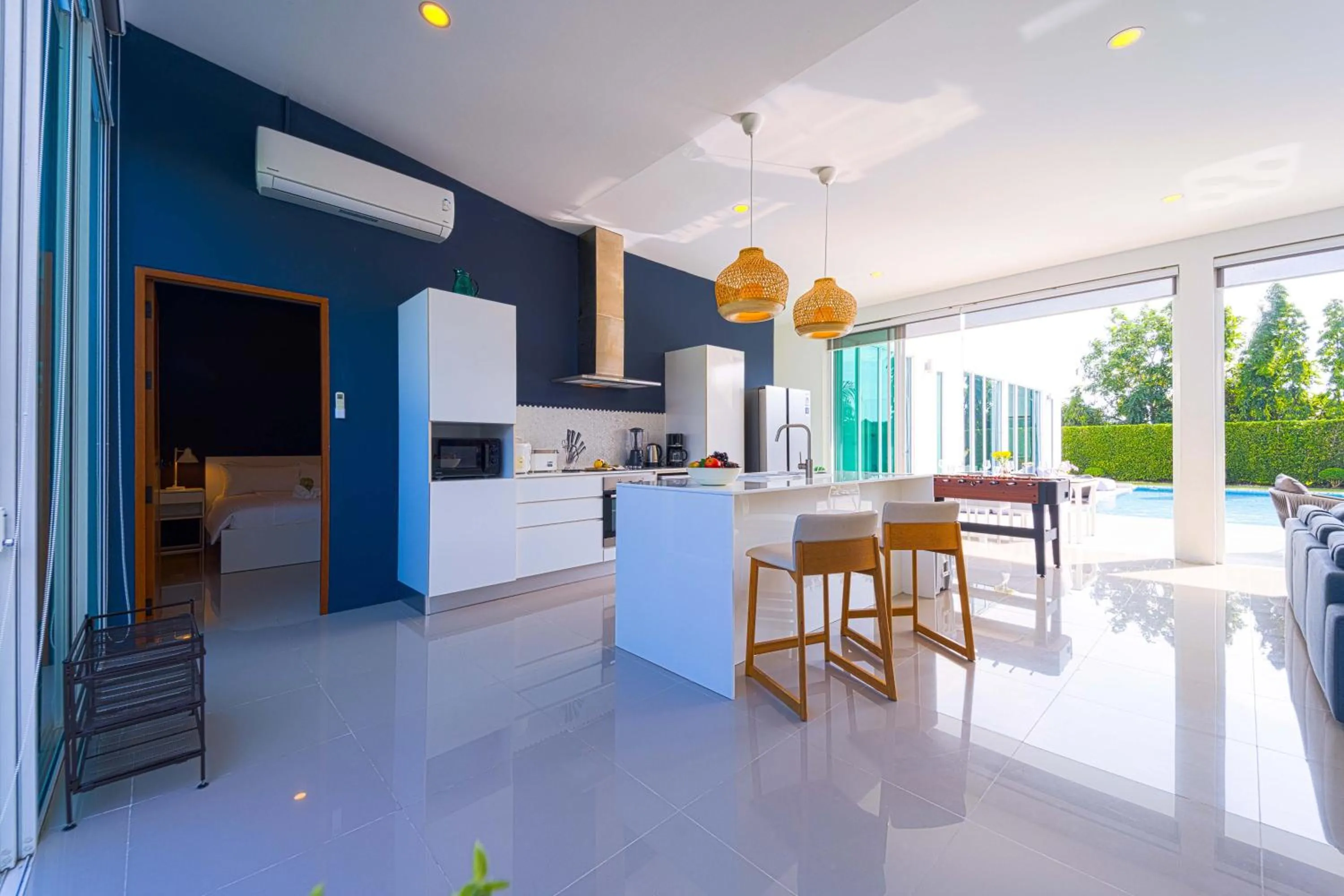 Kitchen or kitchenette in Harmony Villa 5 Bedroom Modern Pool Villa - KH-A7