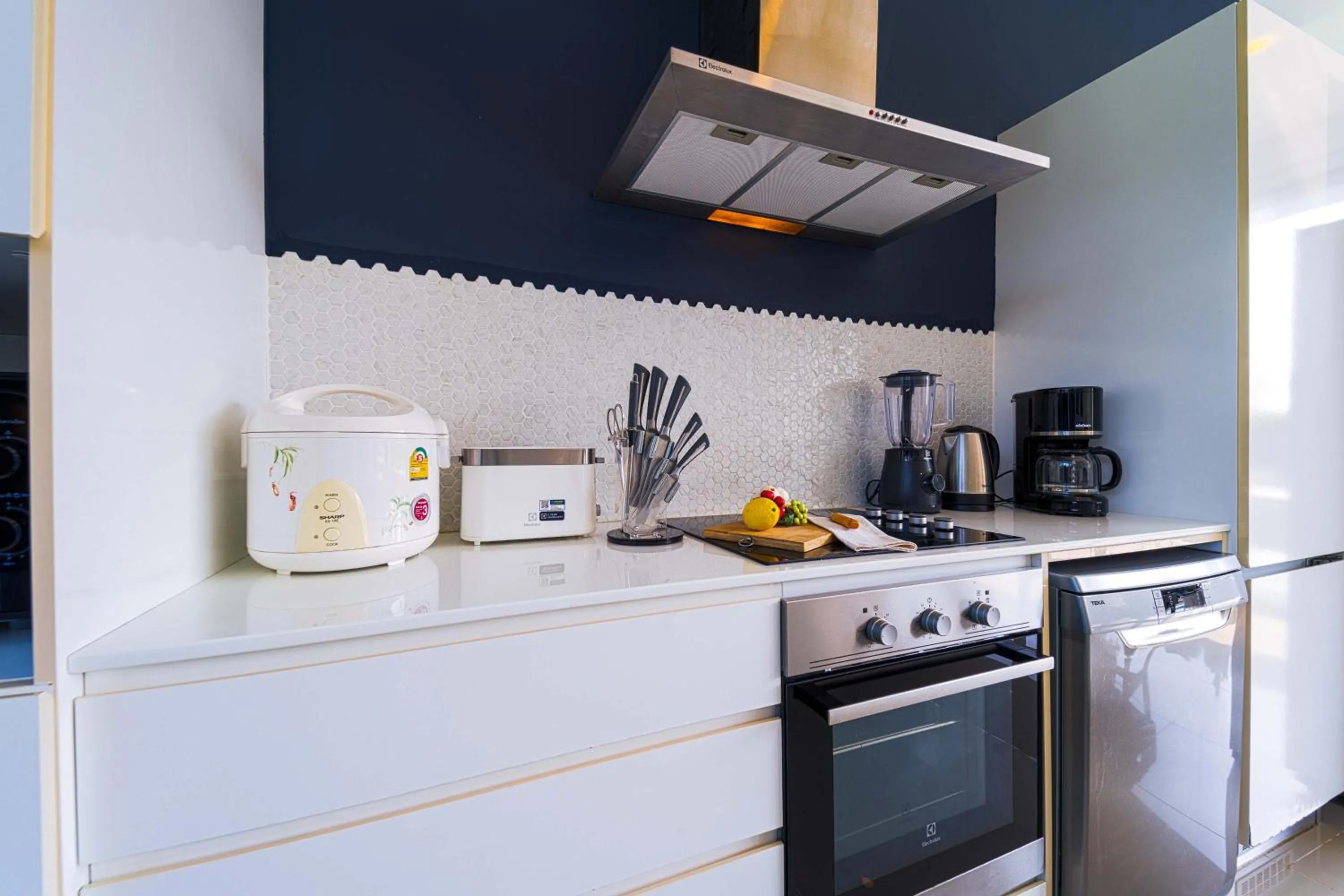 Kitchen or kitchenette in Harmony Villa 5 Bedroom Modern Pool Villa - KH-A7