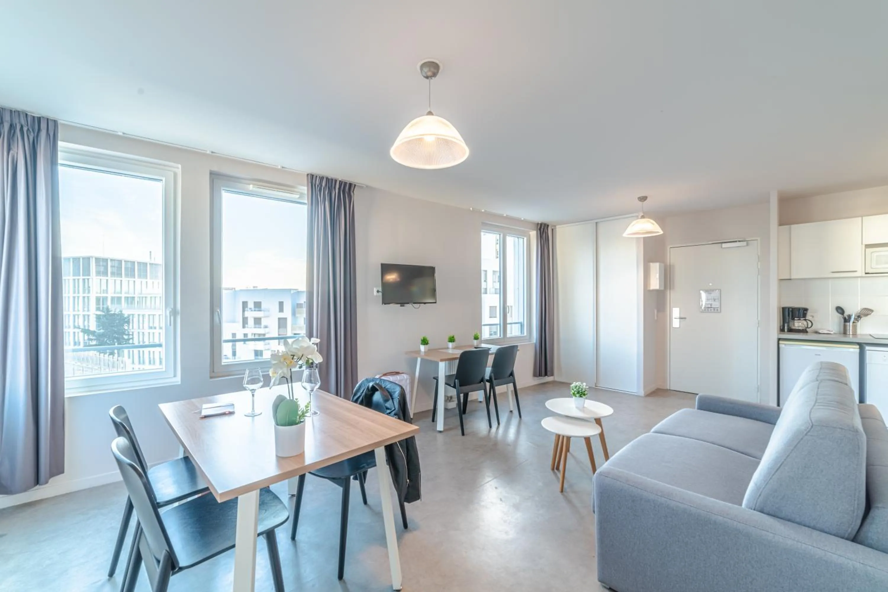 Living room in Break & Home Campus Condorcet - La Maison des chercheurs Appart'Hôtel