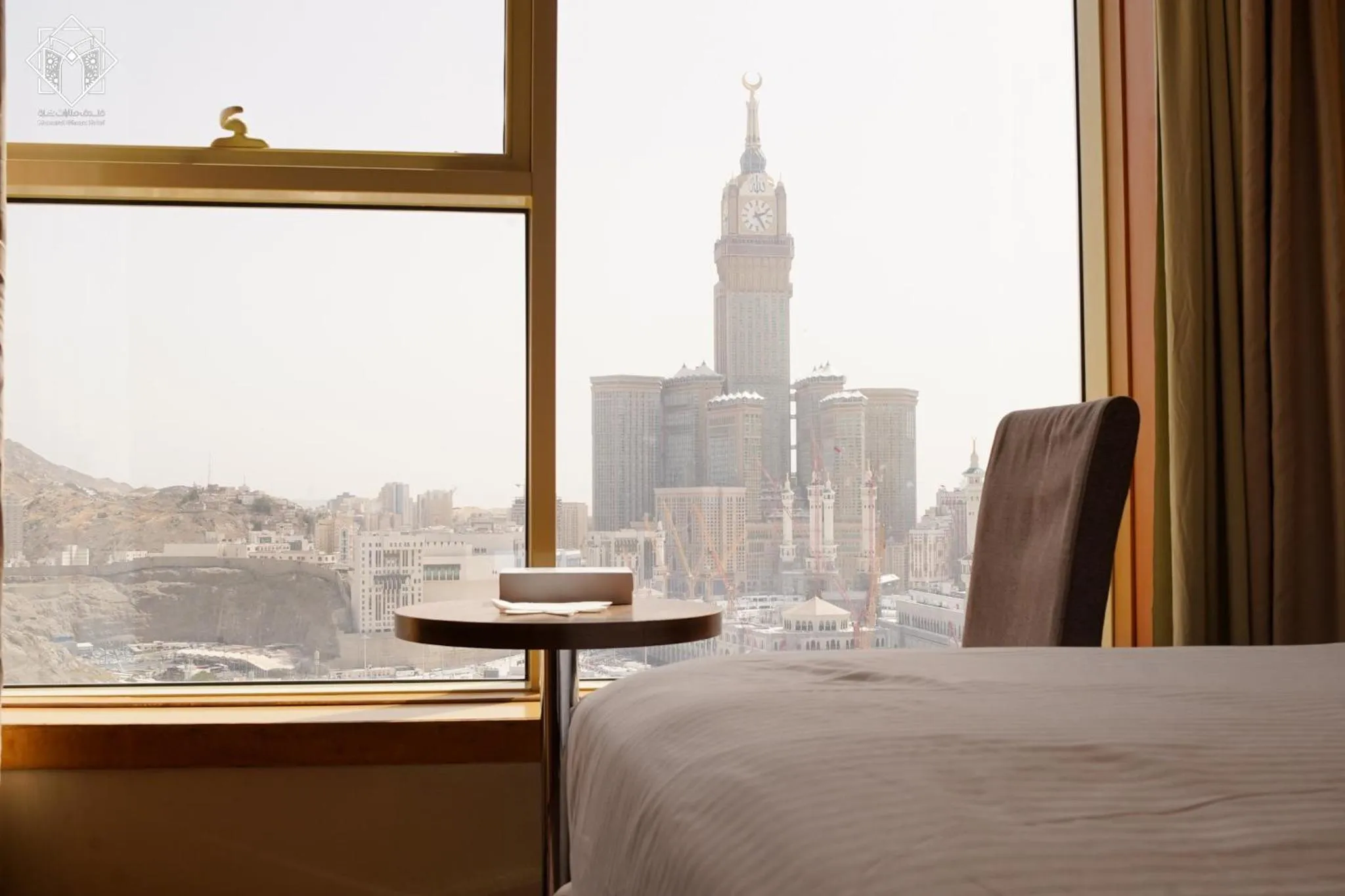 View (from property/room), Bed in Manarat Gaza Hotel - Al Haram Tower