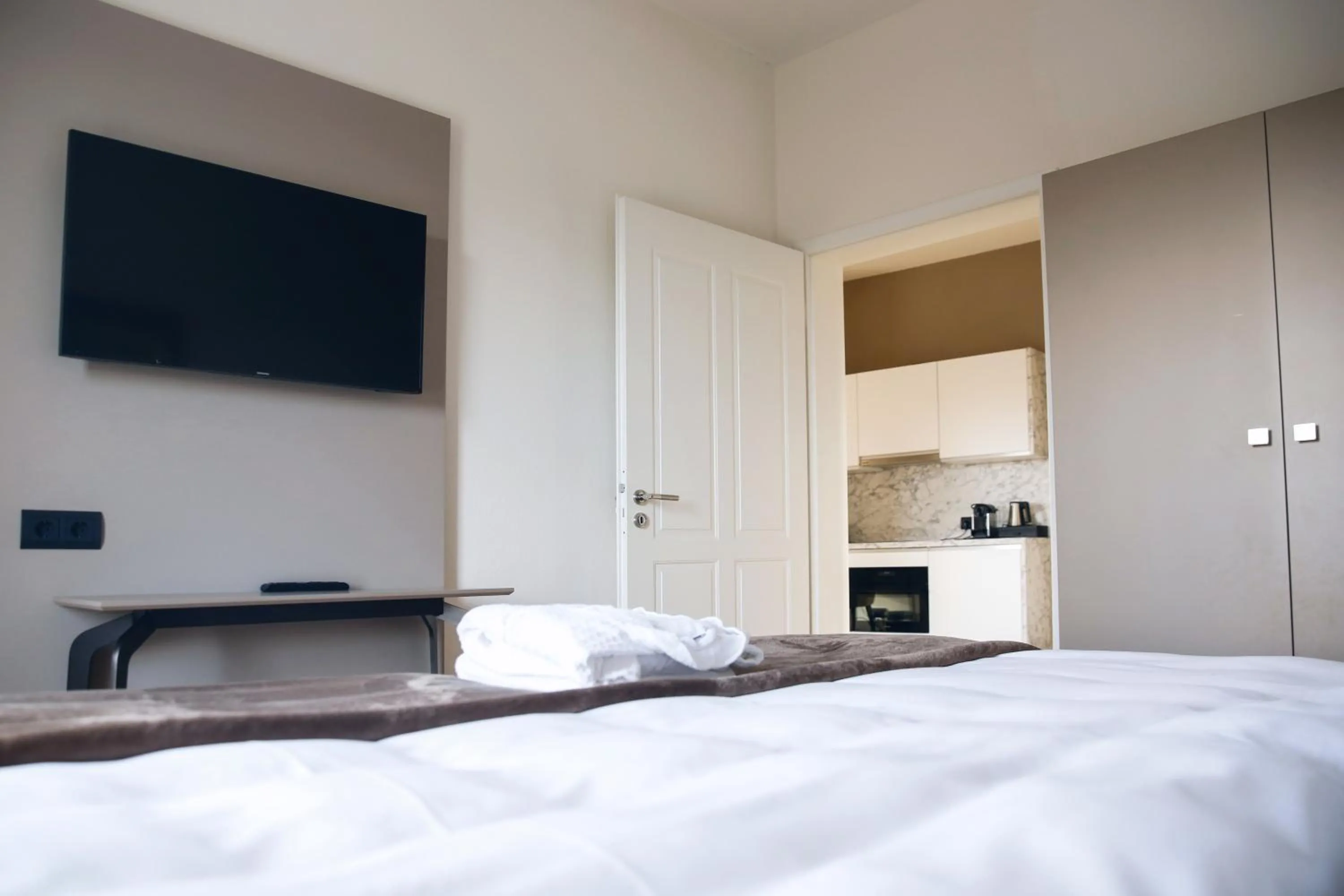 Bed in Hotel Villa Medici