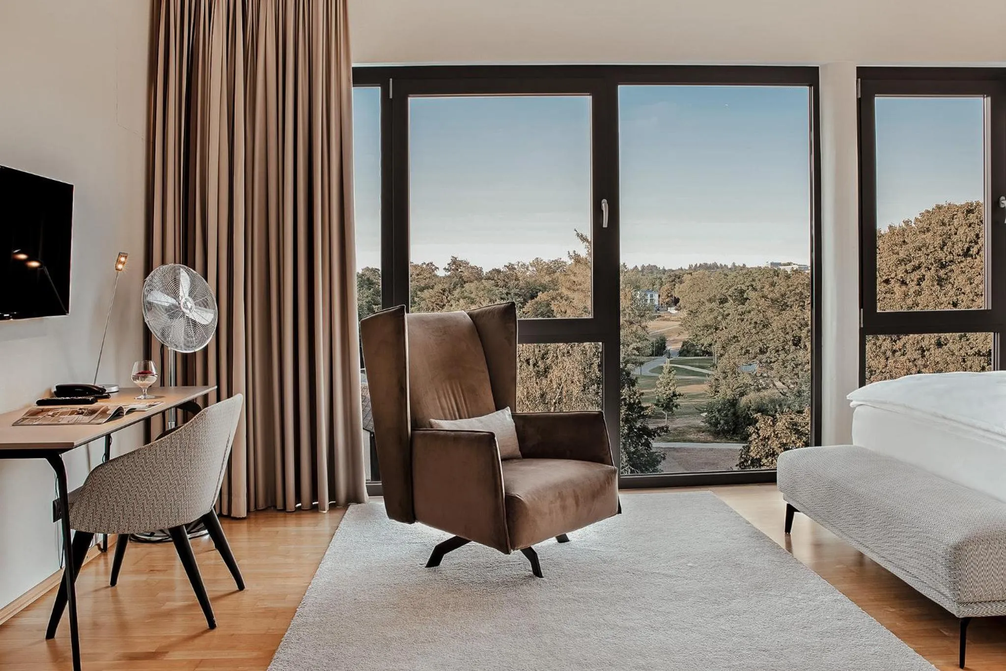 Bed in Hotel Villa Medici