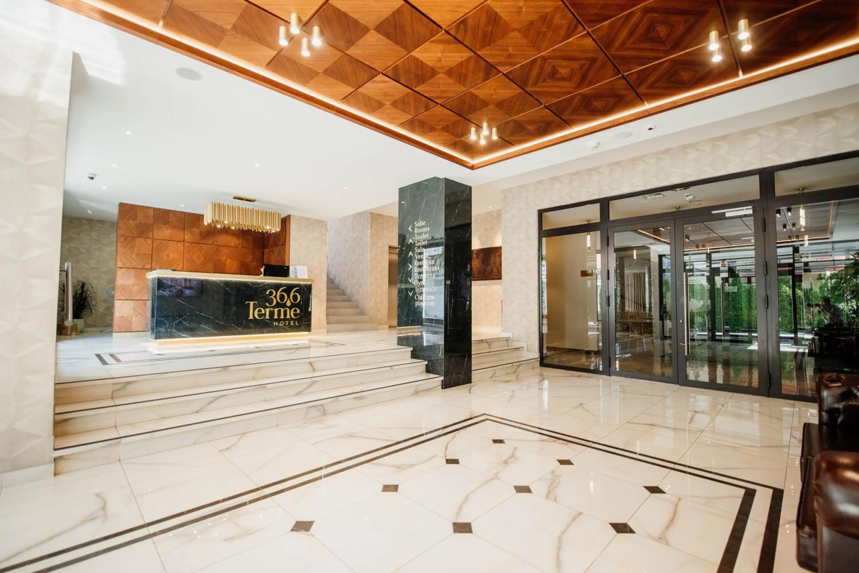 Lobby or reception in Hotel Terme 36.6