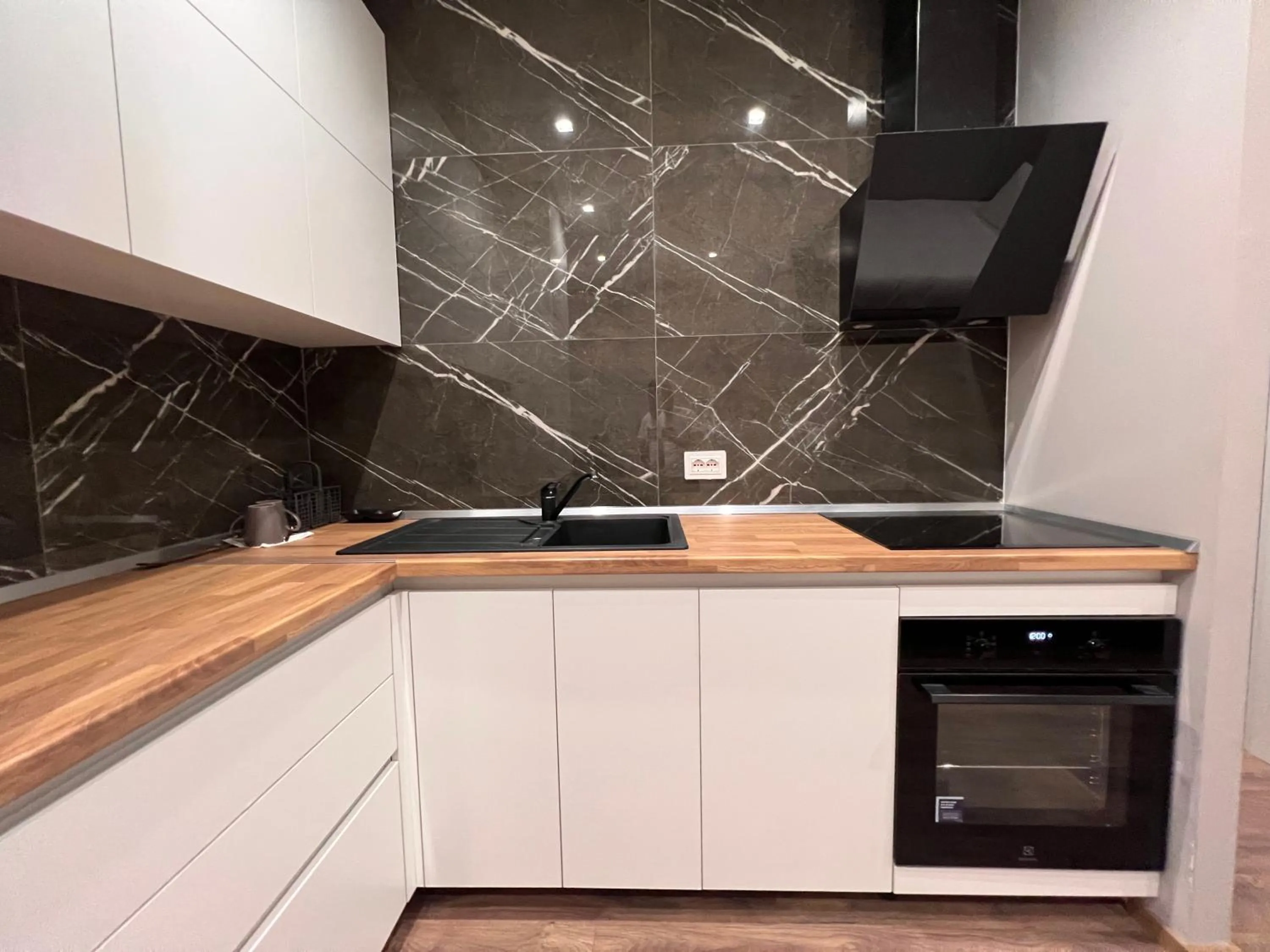 Kitchen or kitchenette in Habitat Hotel Tirana