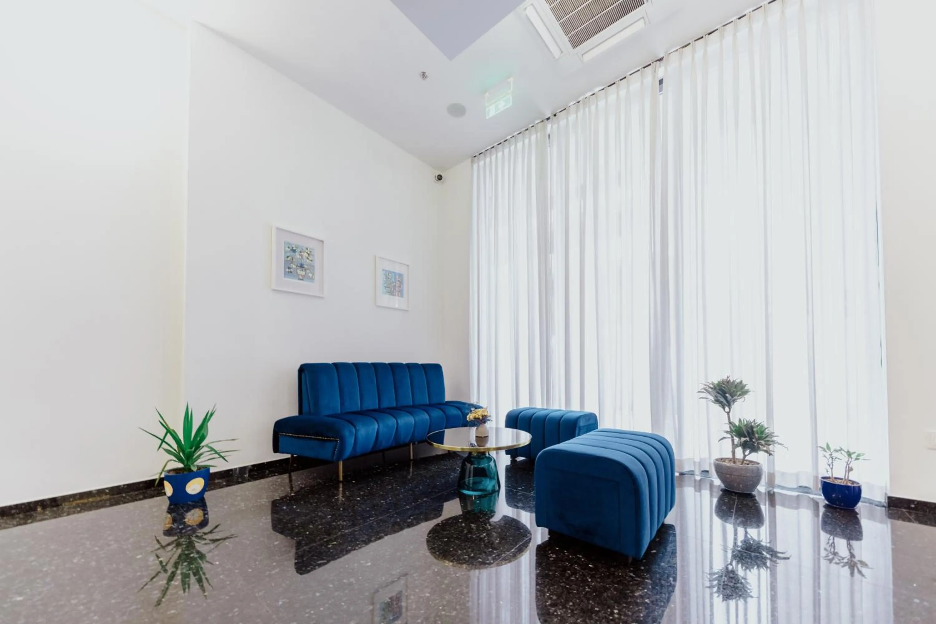 Seating area in Habitat Hotel Tirana