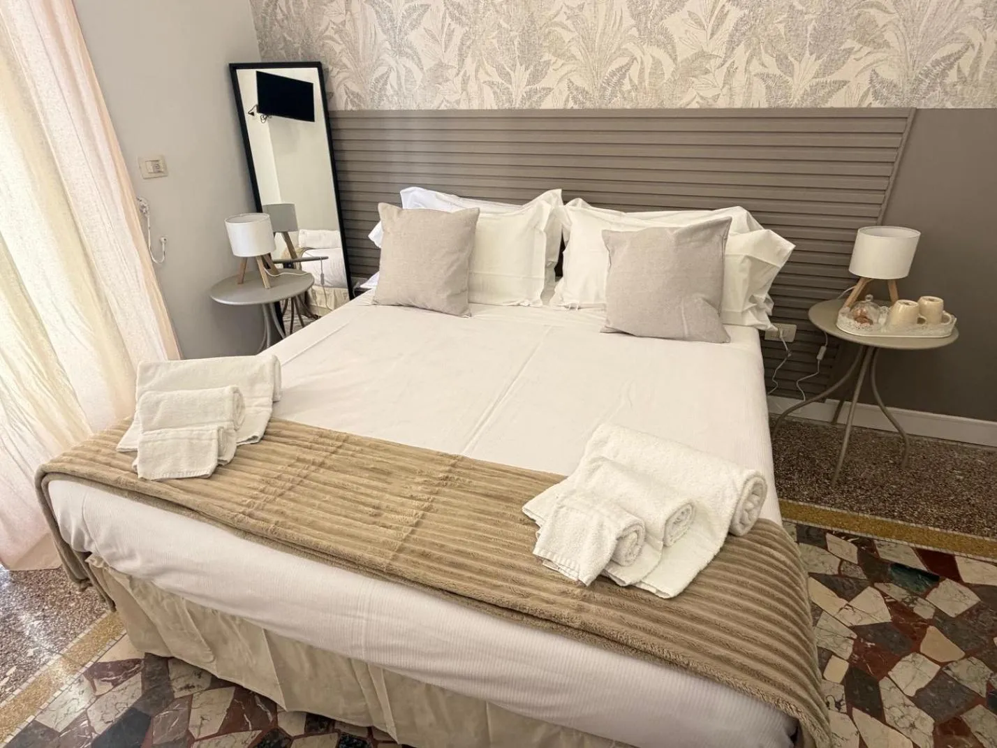 Bed in Joy's Rooms Ortigia