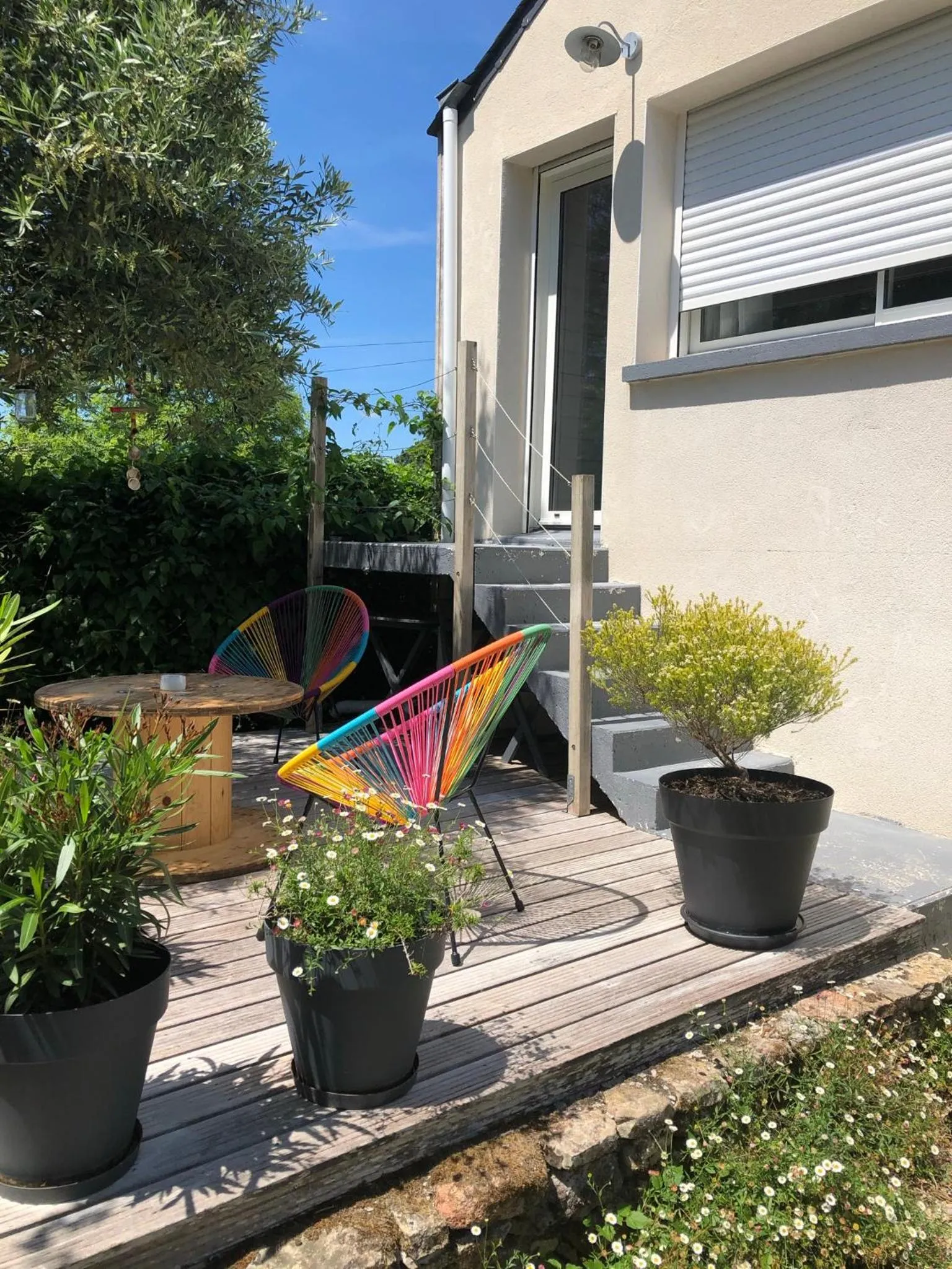 Patio in Chambre d’hotes golf du Morbihan