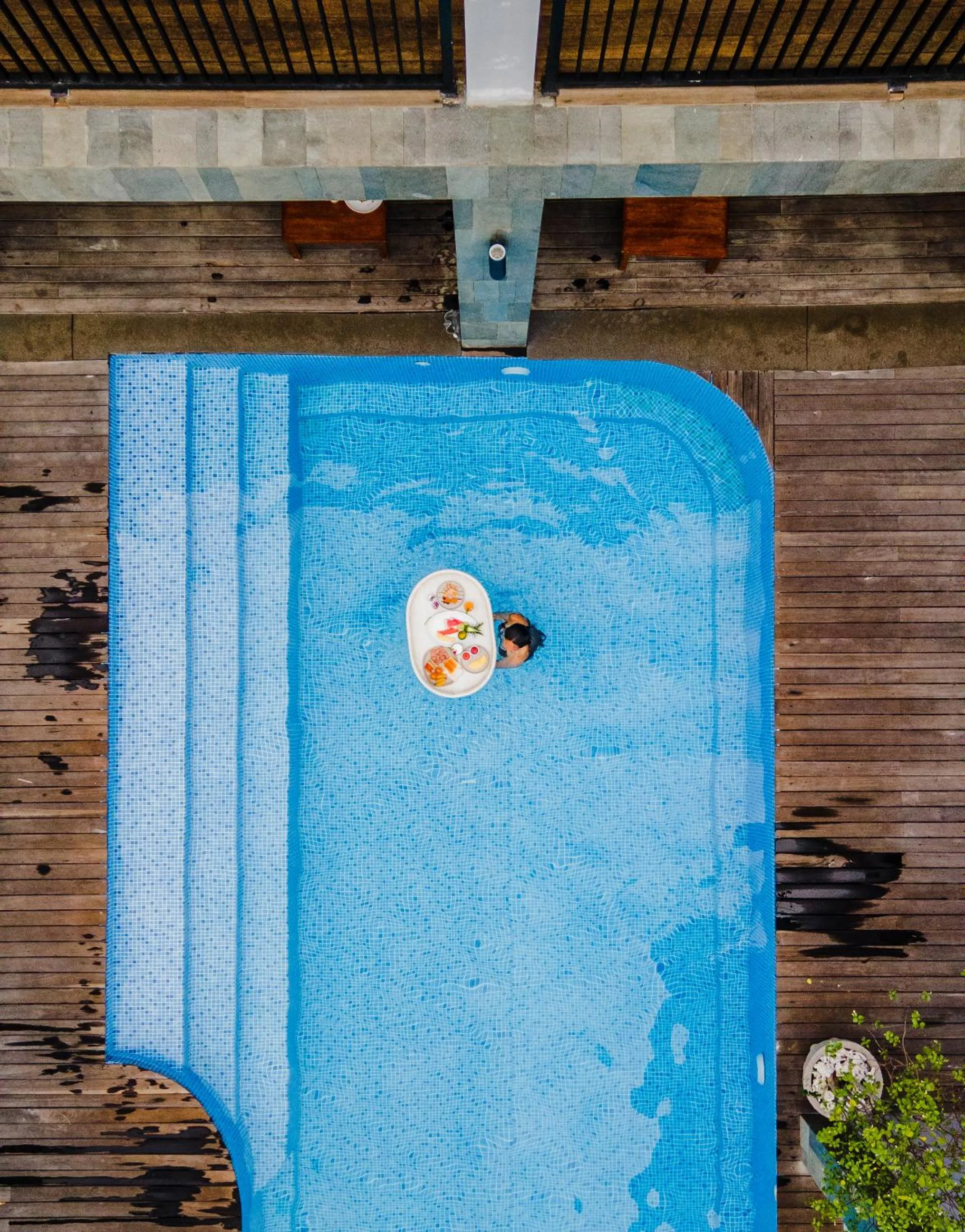 Pool view in Royal Regantris Trawangan