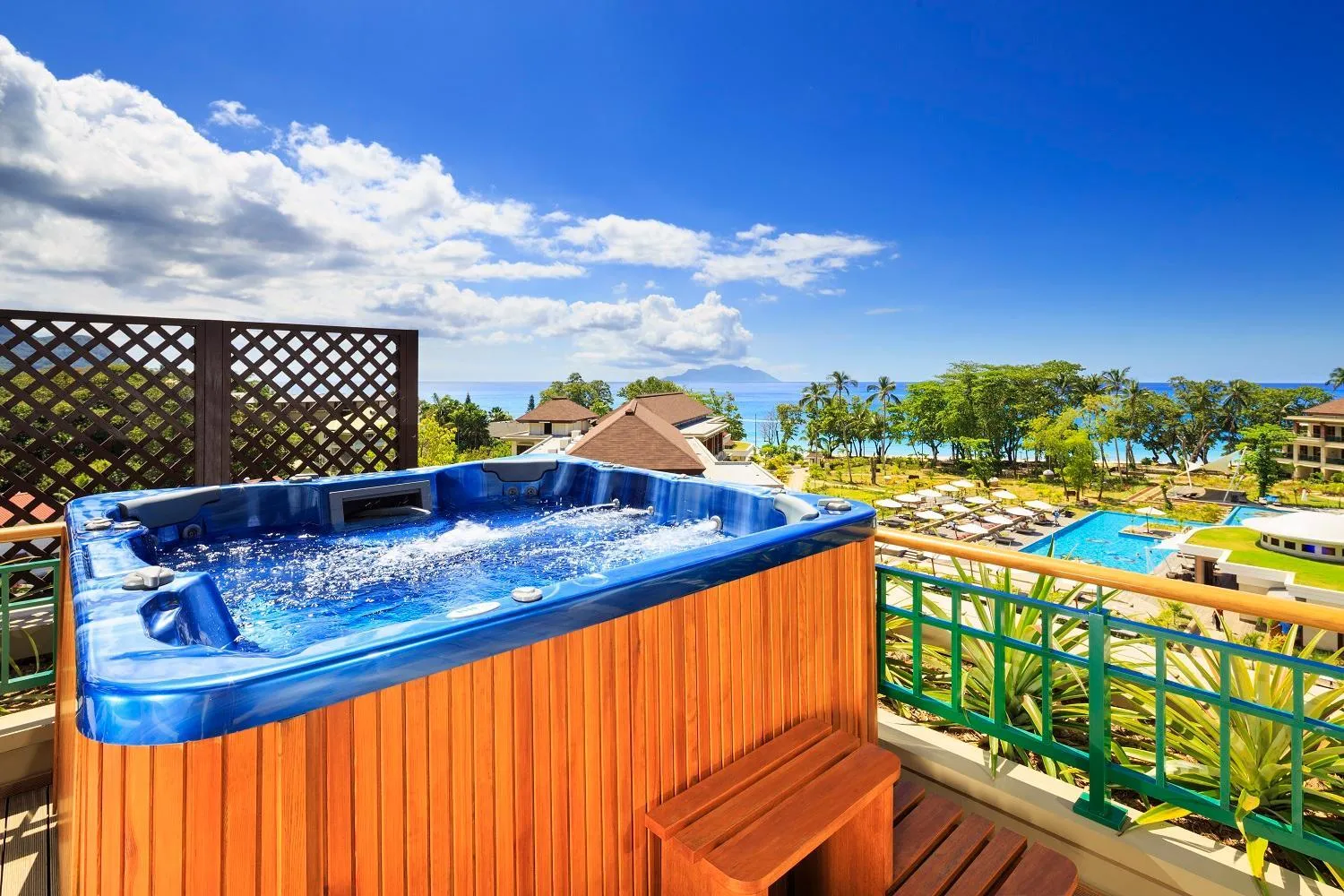 Hot Tub in Savoy Seychelles Resort & Spa