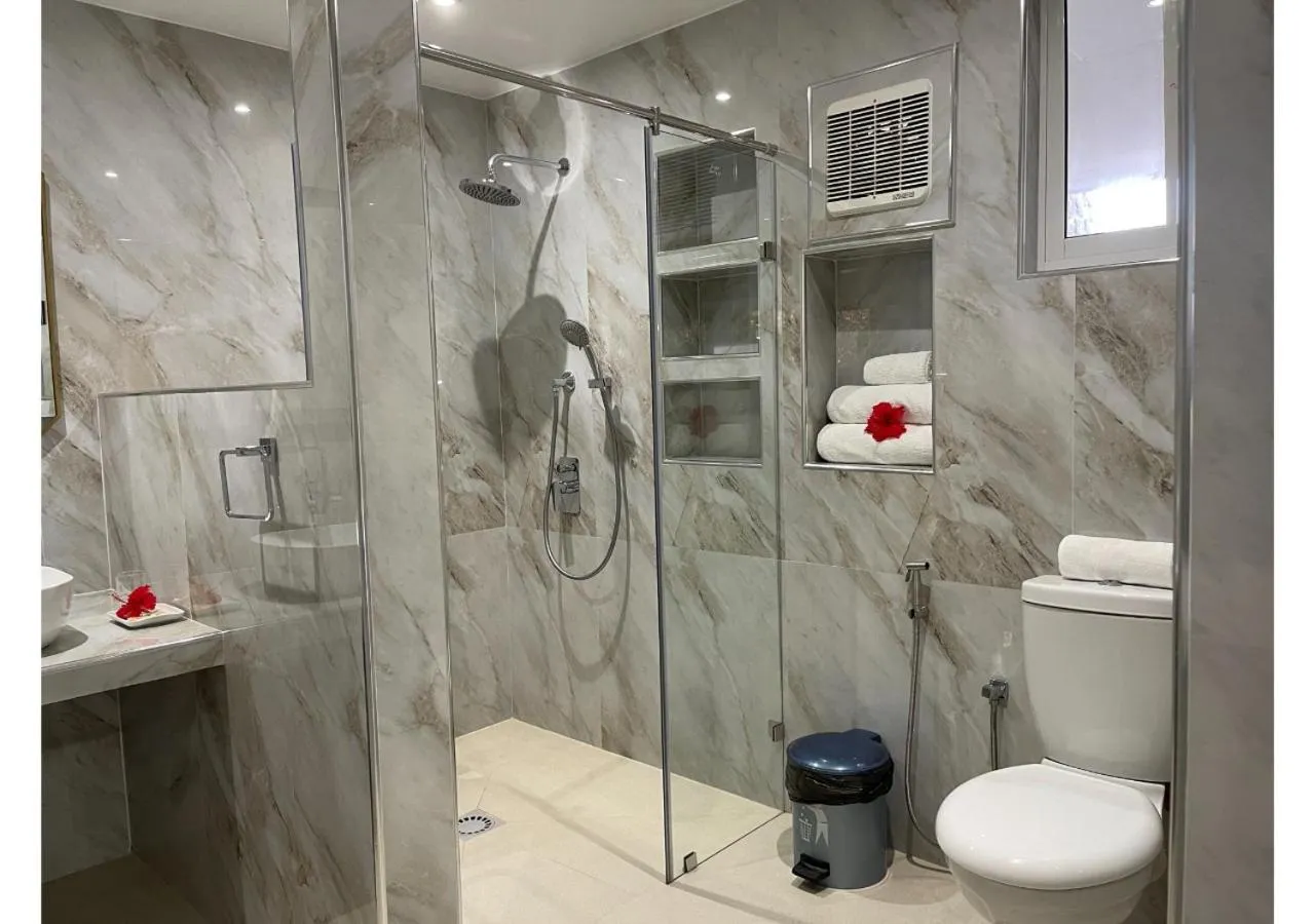 Shower in Anse Soleil Resort