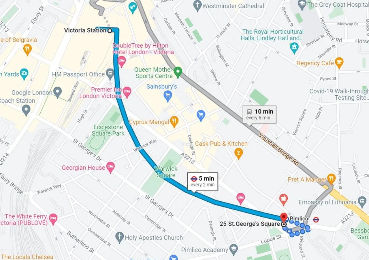 Bird's eye view in Queen Victoria Apartments