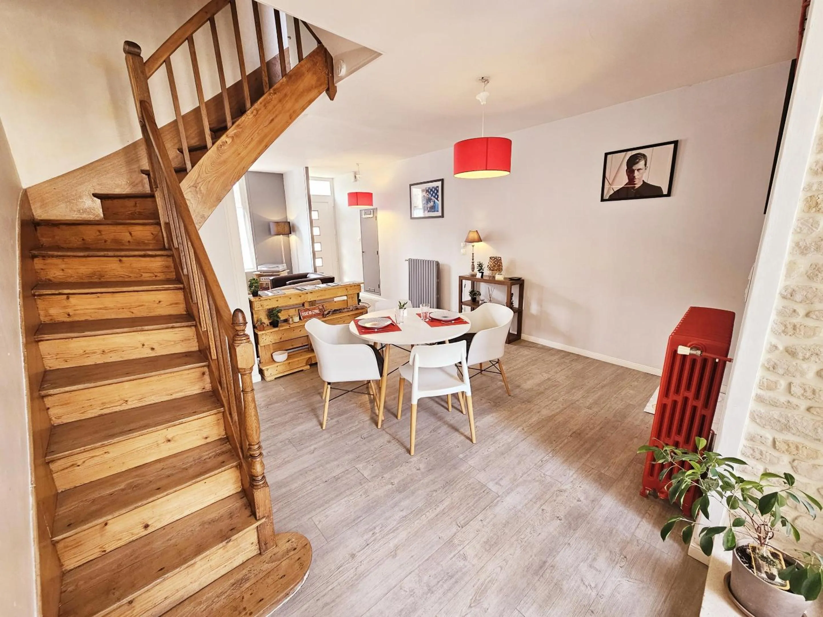 Bedroom in Maison de ville confortable avec cour interieure