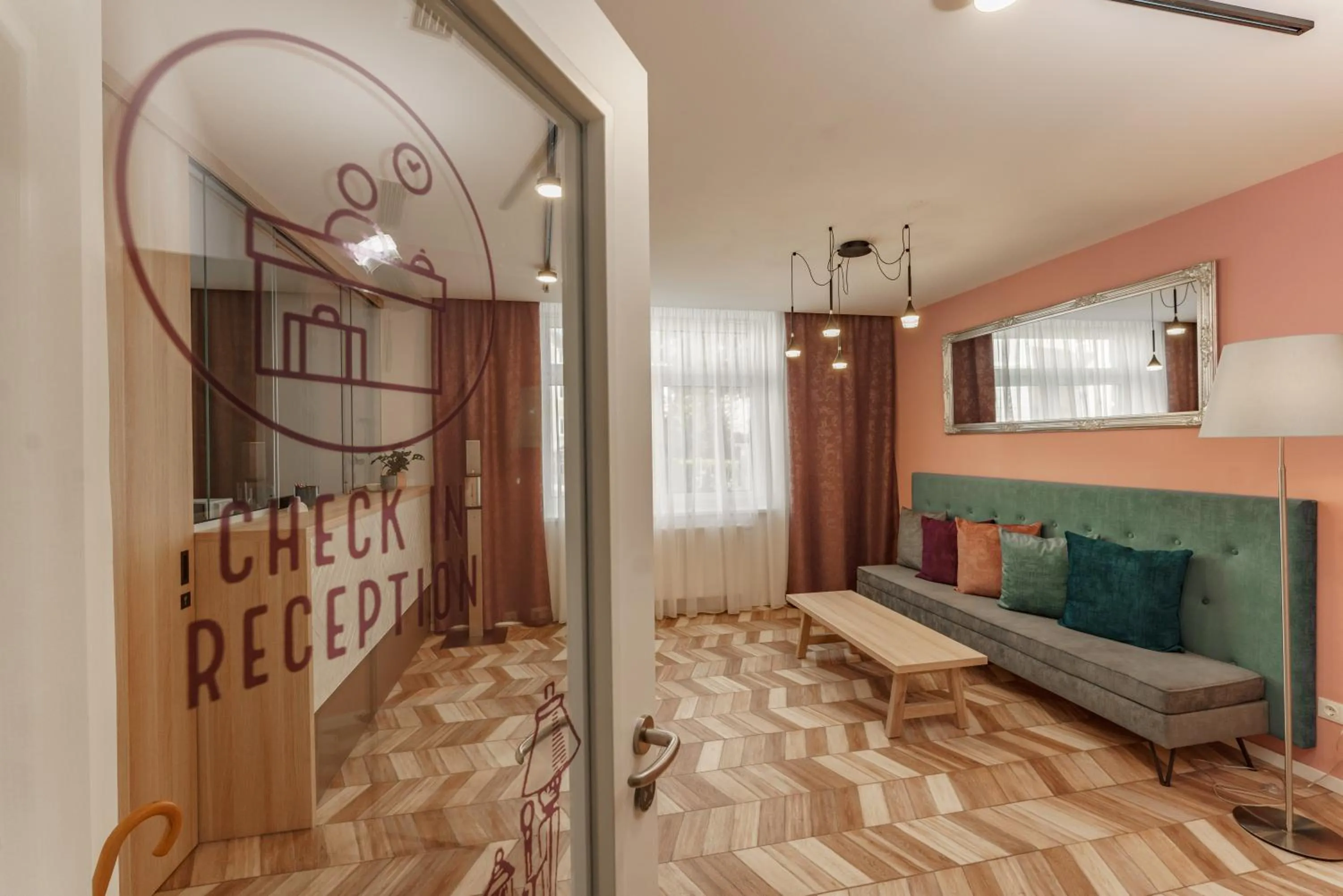 Lobby or reception in Villa Elisa