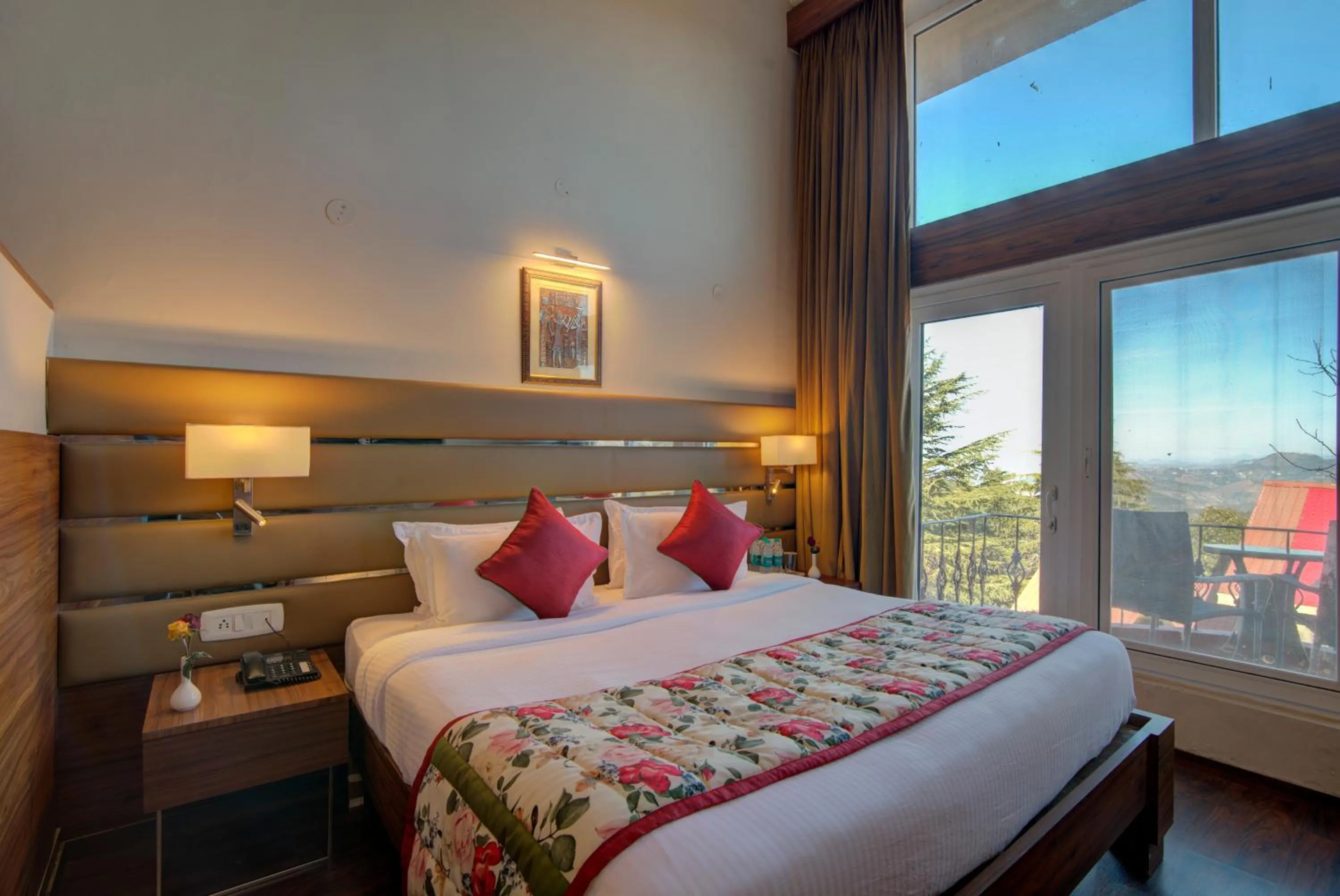 Bedroom, Bed in Tarika Resort & Spa , Chail