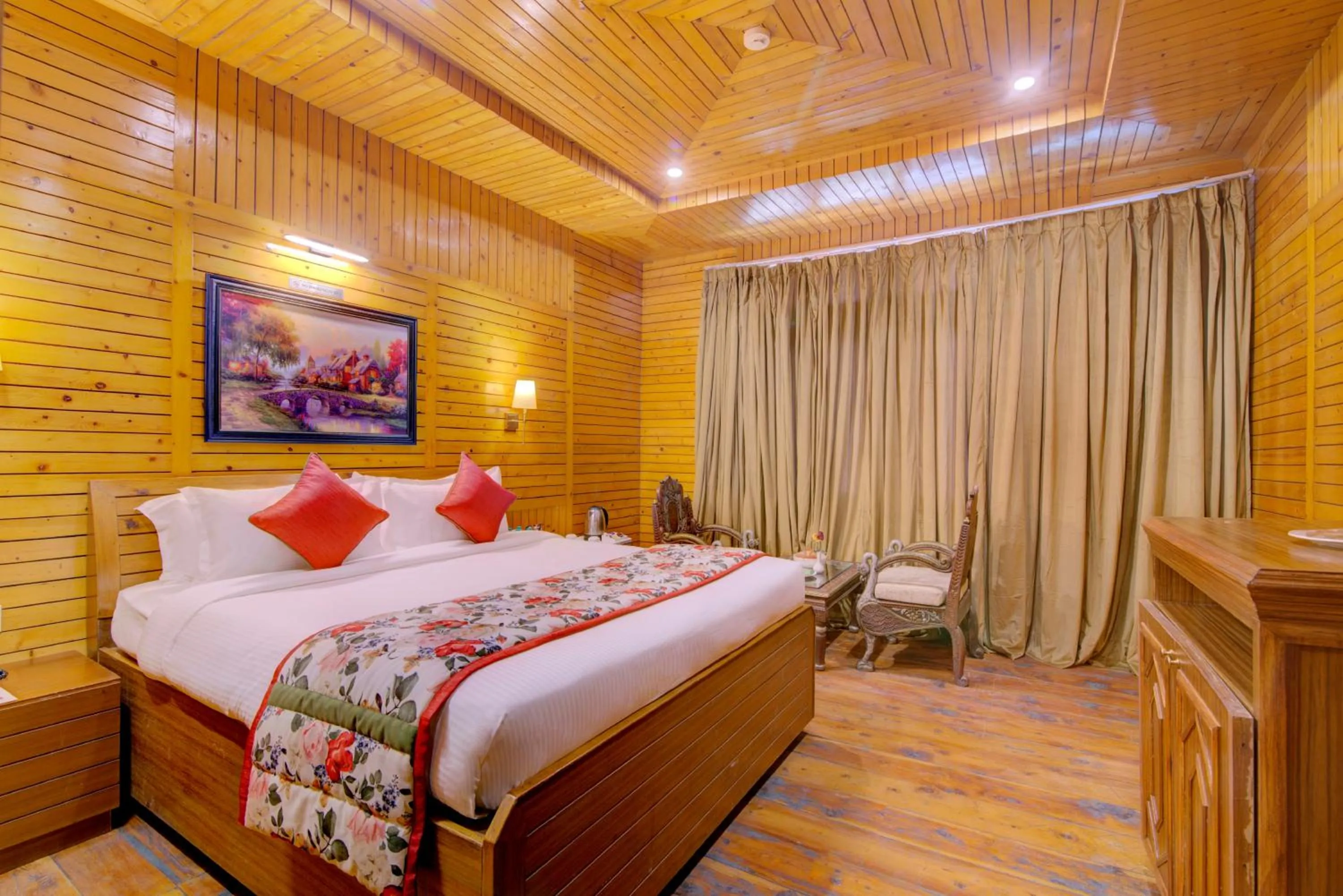 Photo of the whole room, Bed in Tarika Resort & Spa , Chail
