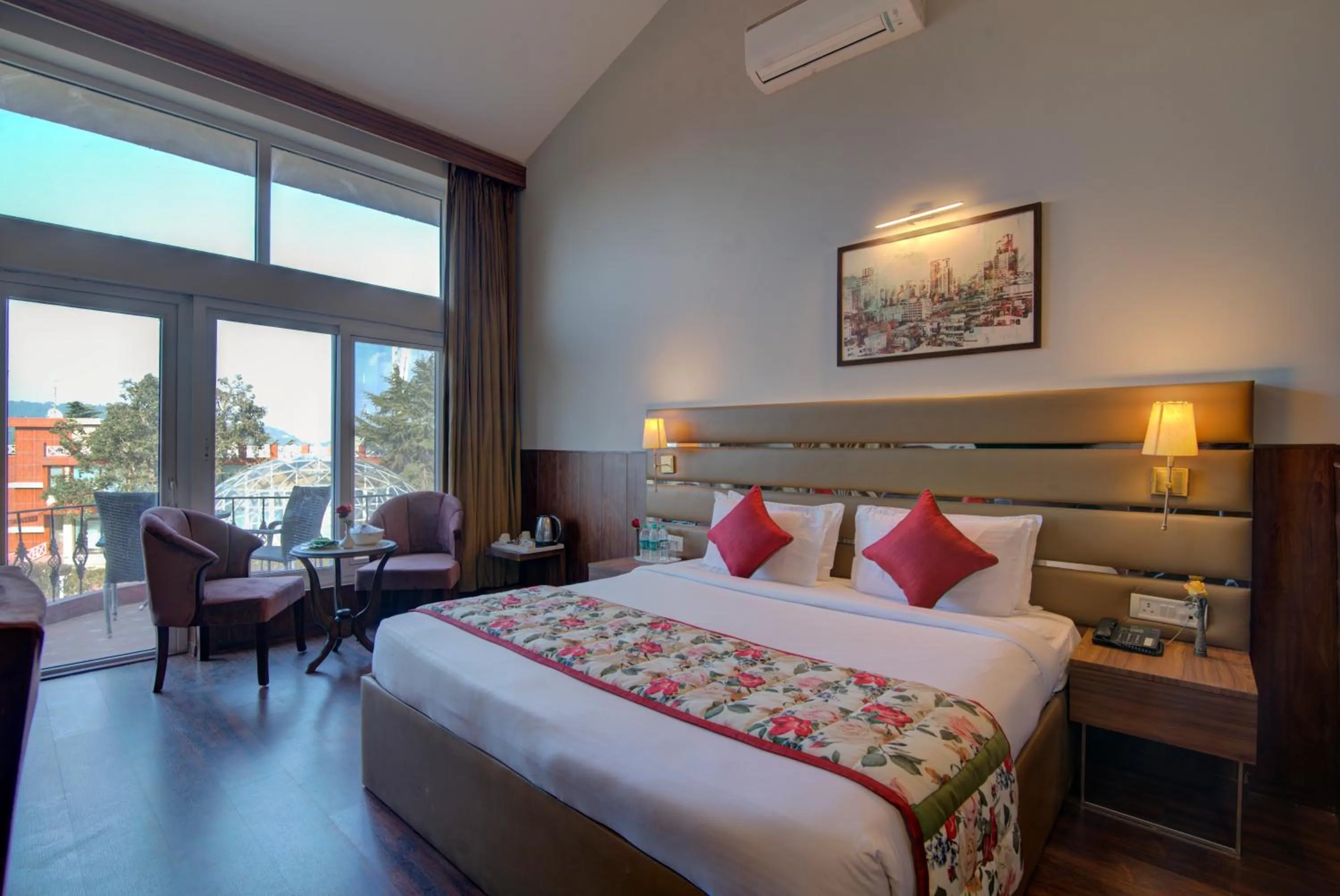 Bedroom, Bed in Tarika Resort & Spa , Chail